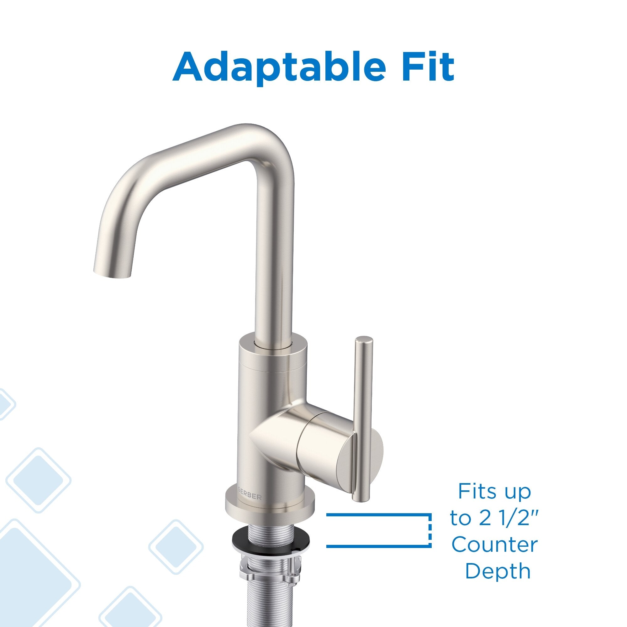 Parma® Single Handle Bathroom Faucet with Metal Touch-Down Drain