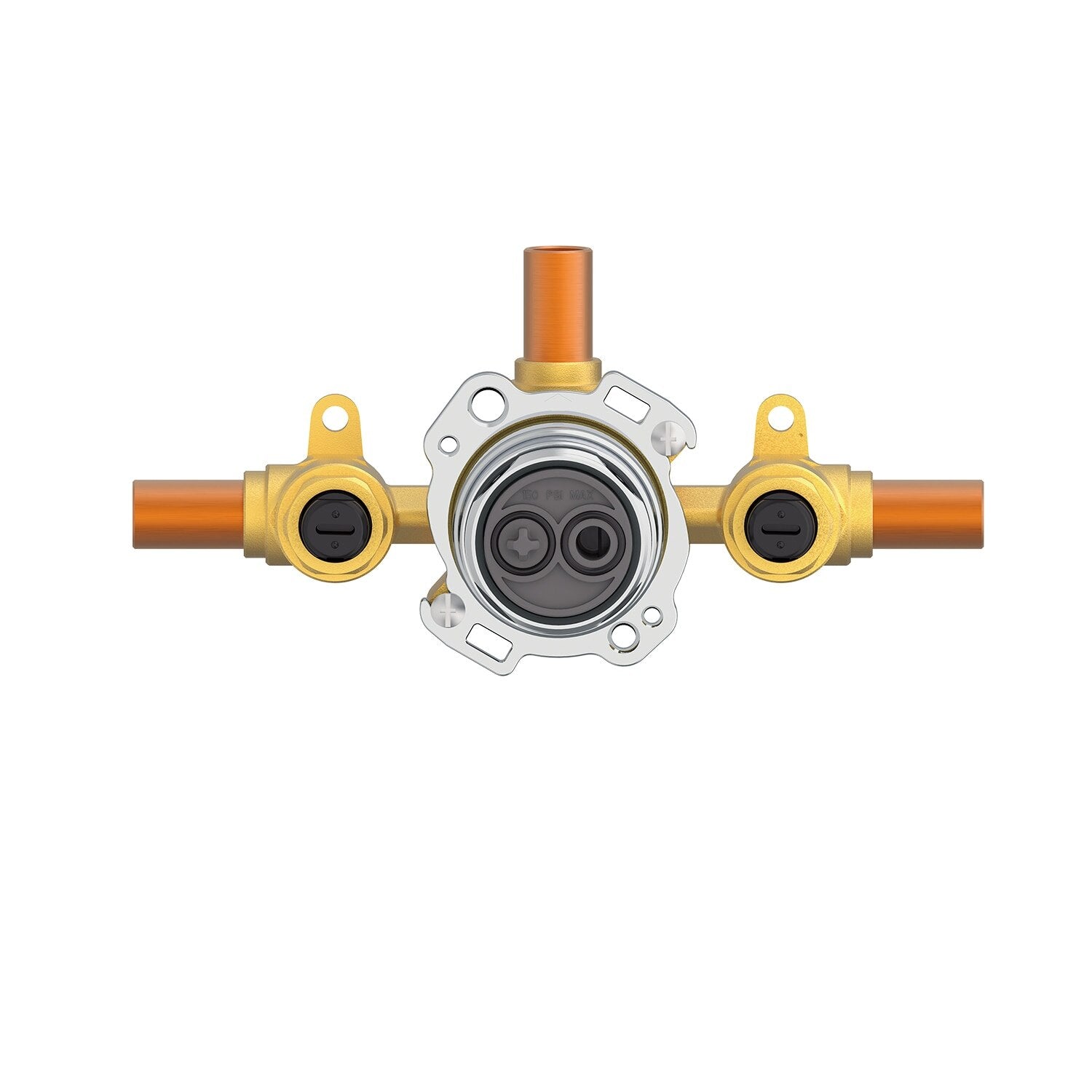 Gerber Treysta® Shower Only Valve - Horizontal Inputs WITH Stops - Press Connection