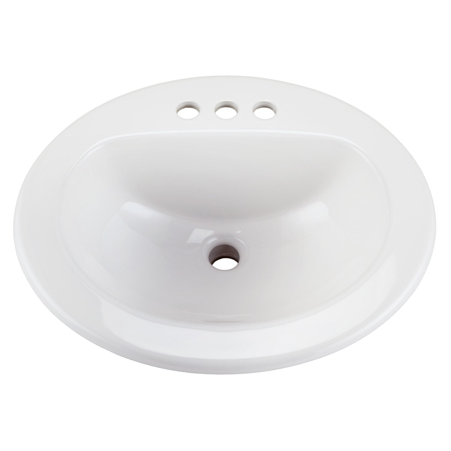Maxwell® Oval 4" Centers Self-Rimming Bathroom Sink