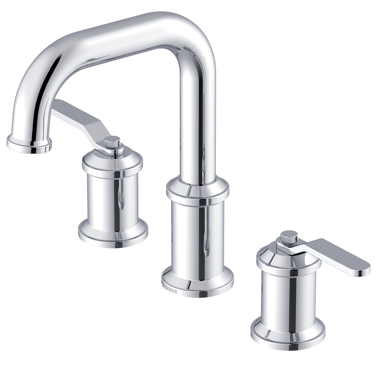 Kinzie® Two Handle Widespread Bathroom Faucet with Metal Touch-Down Drain