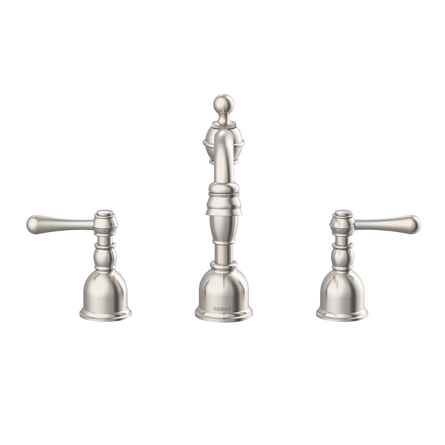 Opulence® Two Handle Widespread Bathroom Faucet with Metal Touch-Down Drain