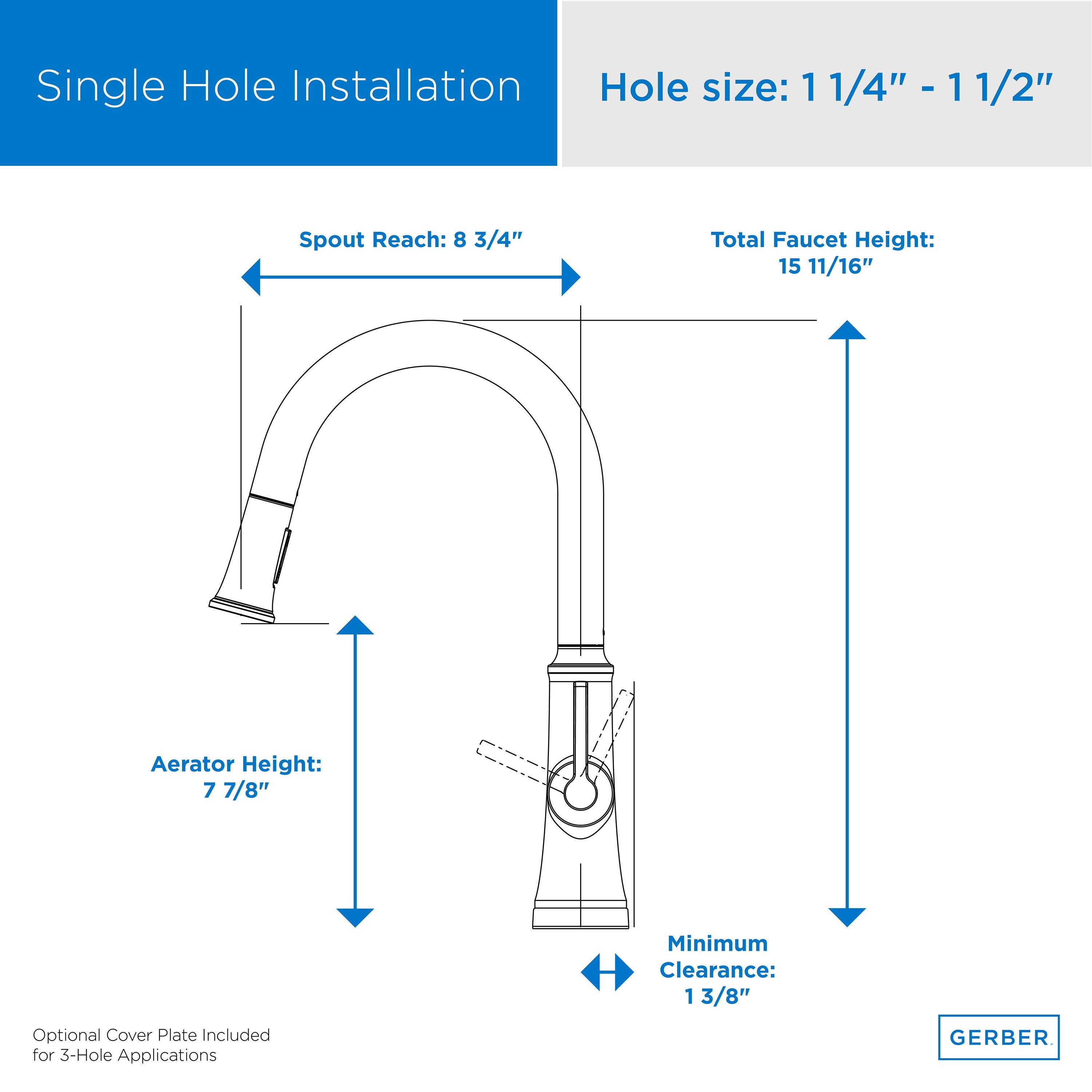 Northerly™ Single Handle Pull-Down Kitchen Faucet