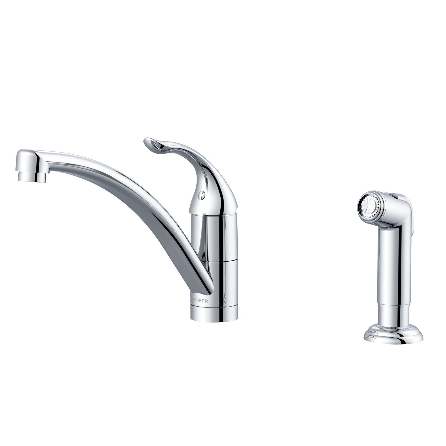 Viper™ Single Handle Kitchen Faucet w/ Spray &  Deck Plate  Aeration/ Spray