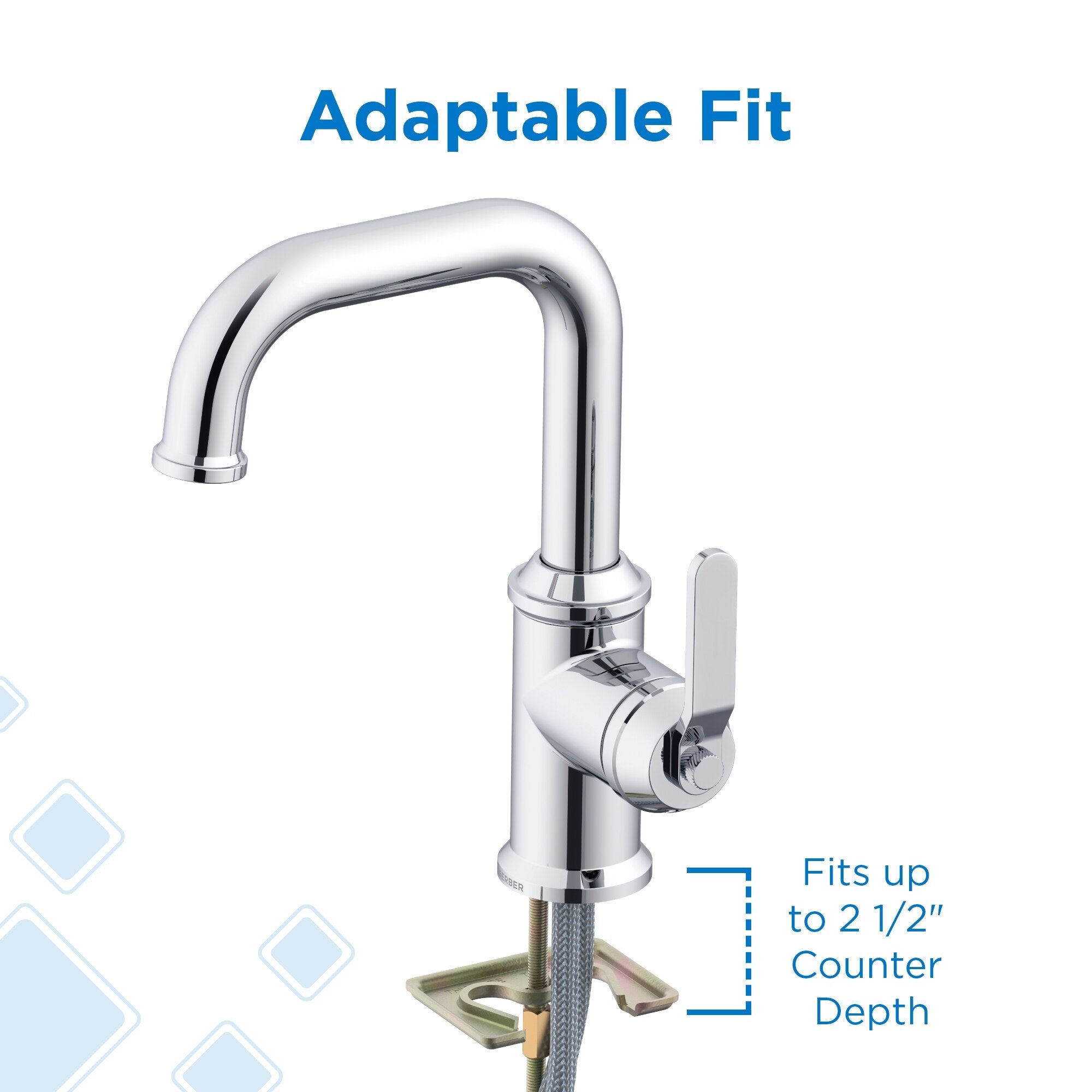 Kinzie® Single Handle Bathroom Faucet with Metal Touch-Down Drain