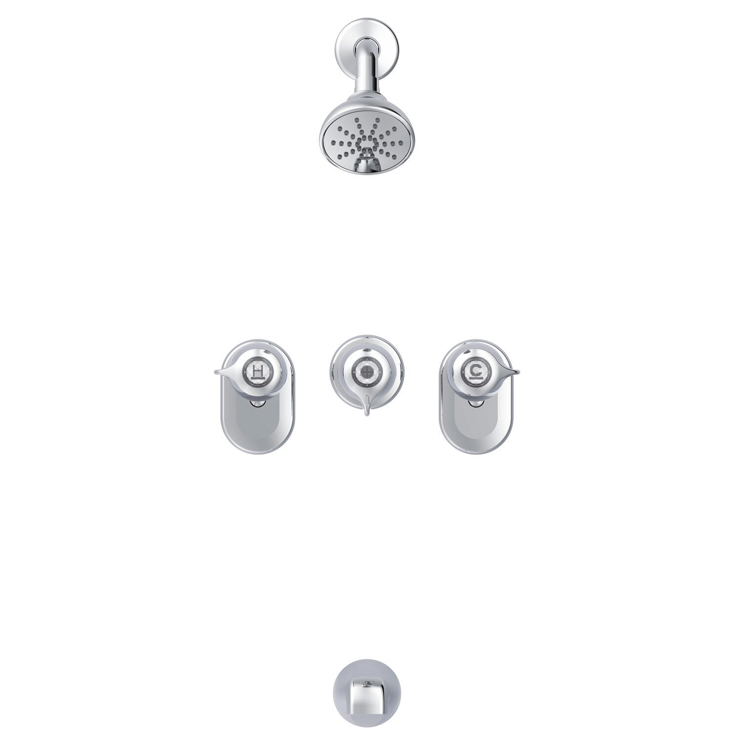 Gerber Classics™ Three Handle By-Pass Valve Body Tub & Shower Fitting