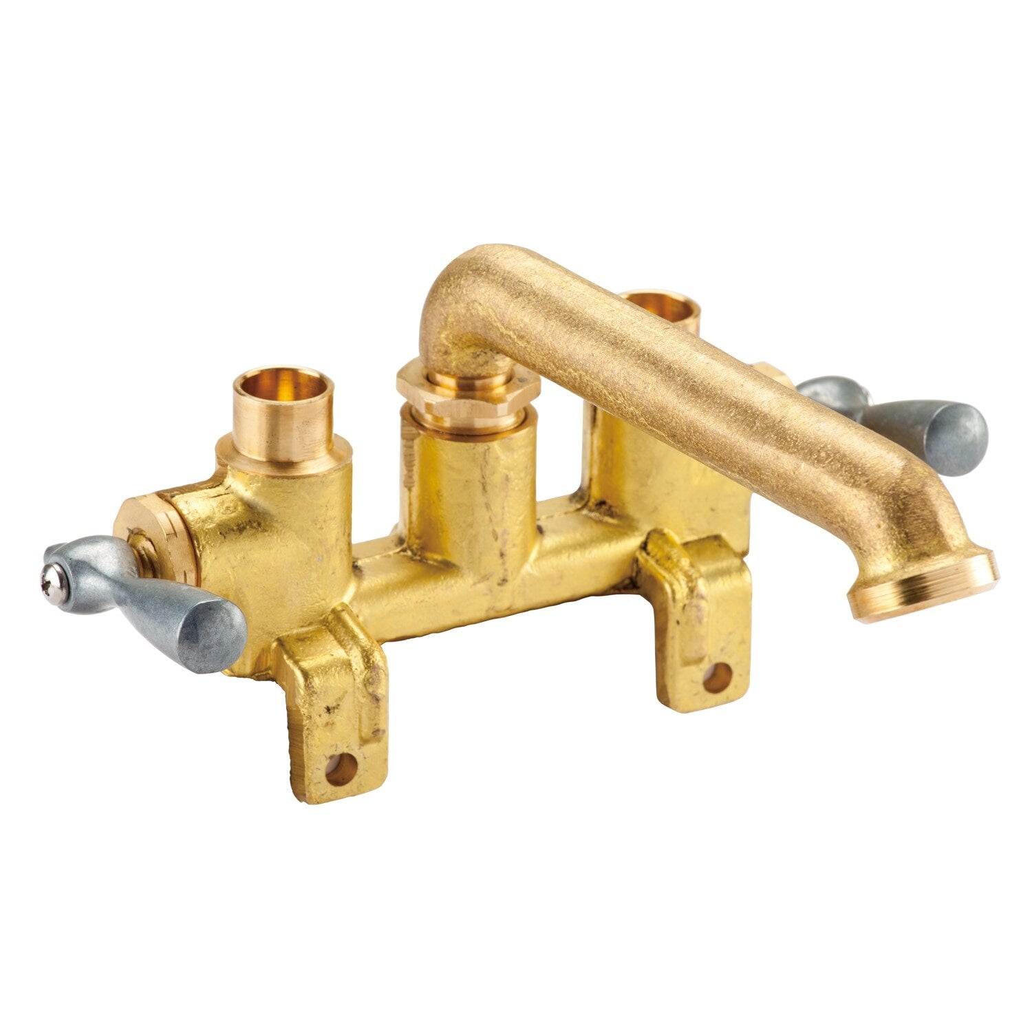 Gerber Classics™ Two Handle Laundry Faucet with Metal Lever Handles, Threaded Legs, and Direct Sweat Connections