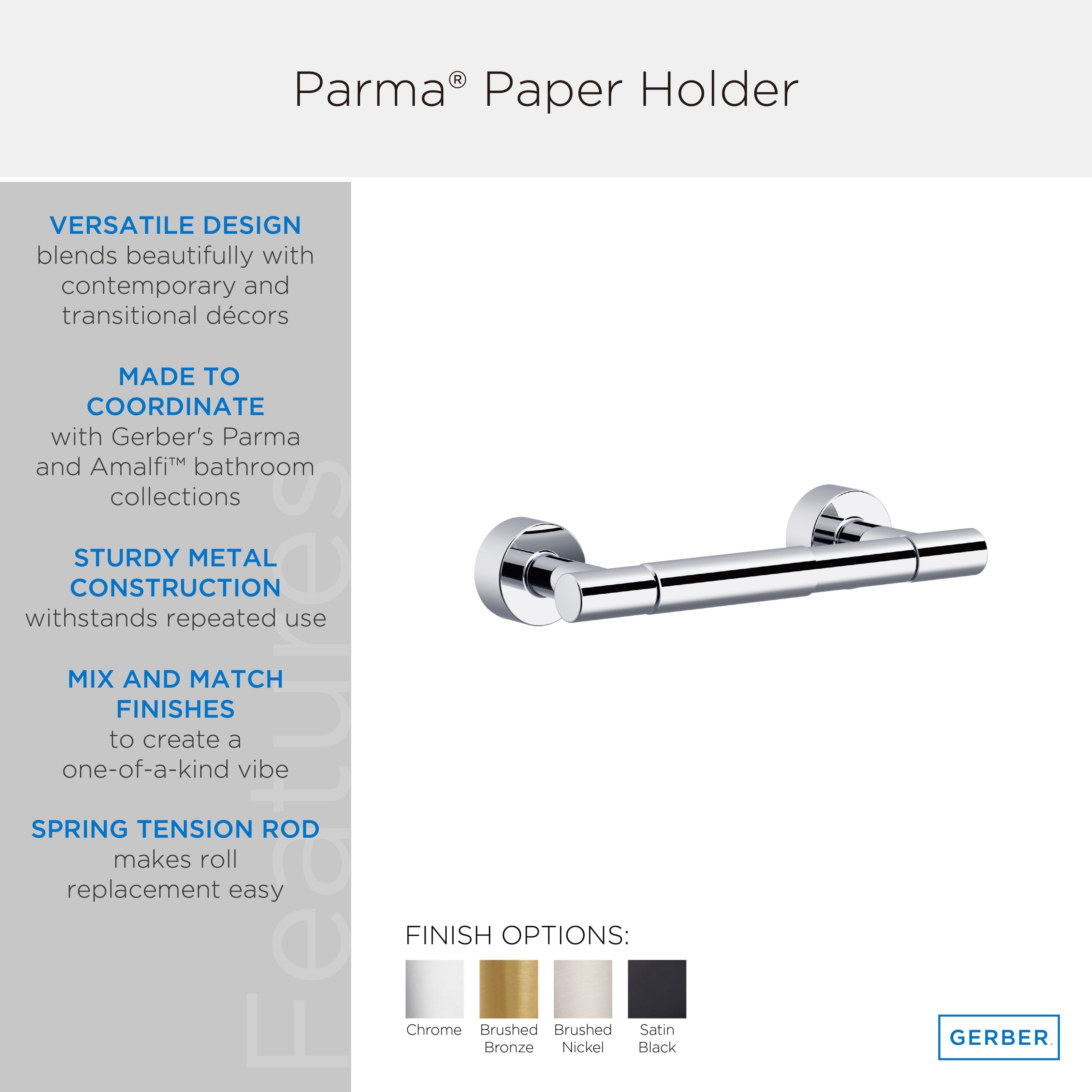 Parma® Double-Post Toilet Paper Holder