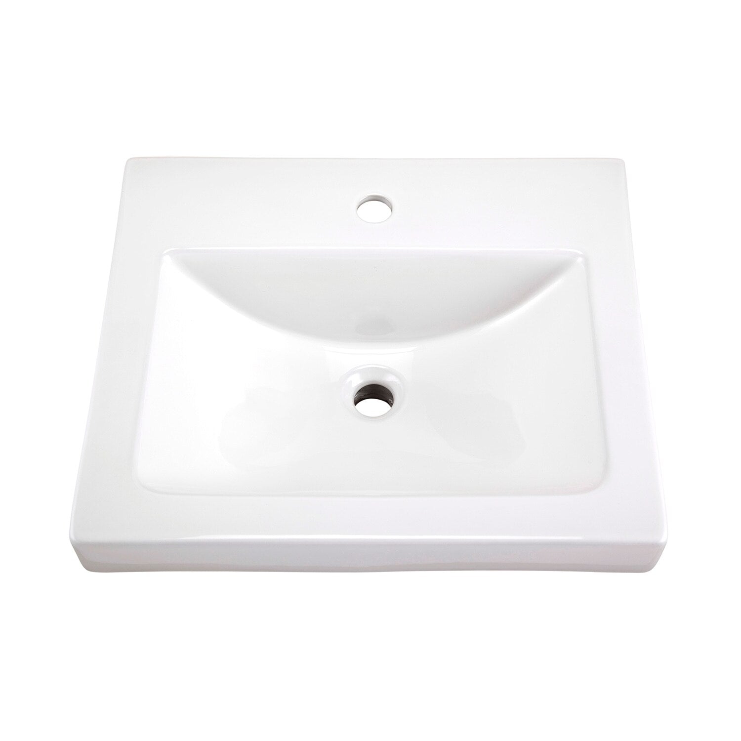 Gerber Wicker Park™ Rectangular Single Hole Above Counter Bathroom Sink