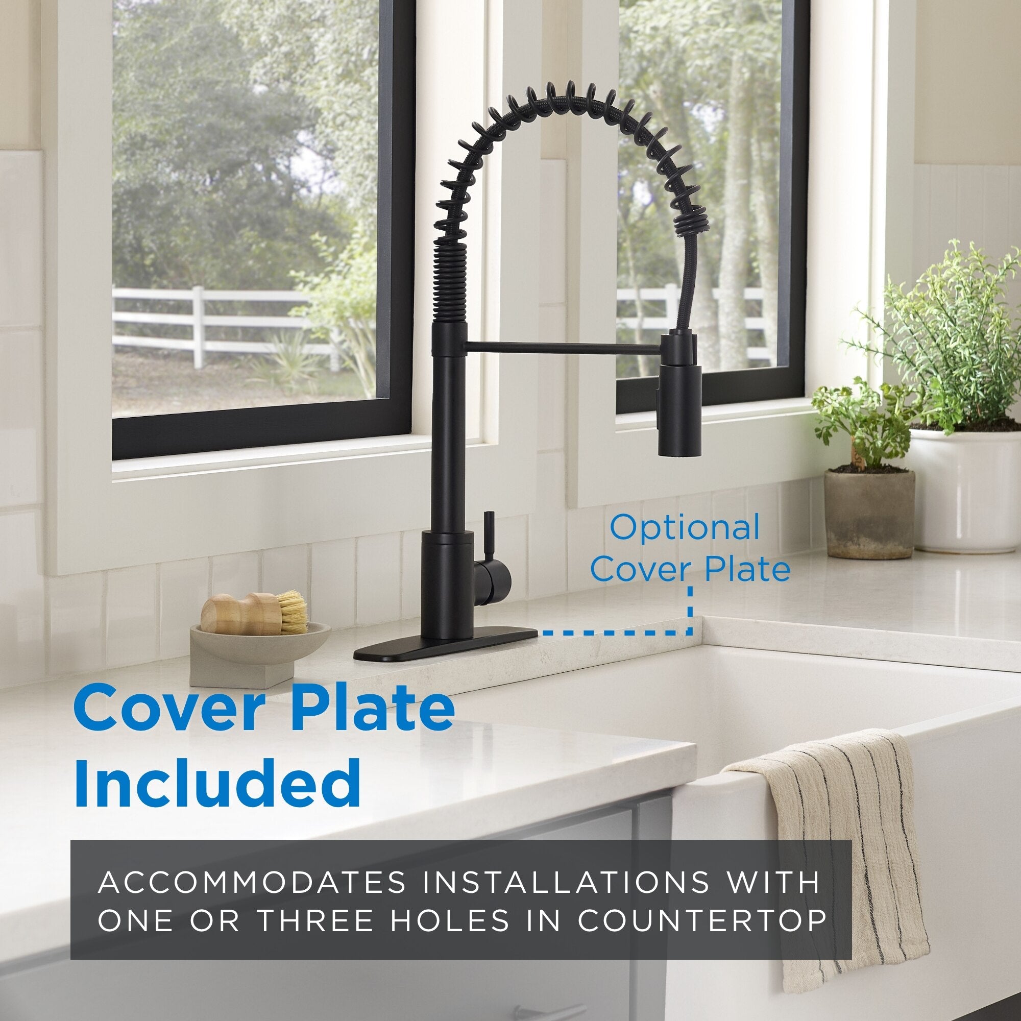 The Foodie® Pre-Rinse Single Handle Pull-Down Kitchen Faucet