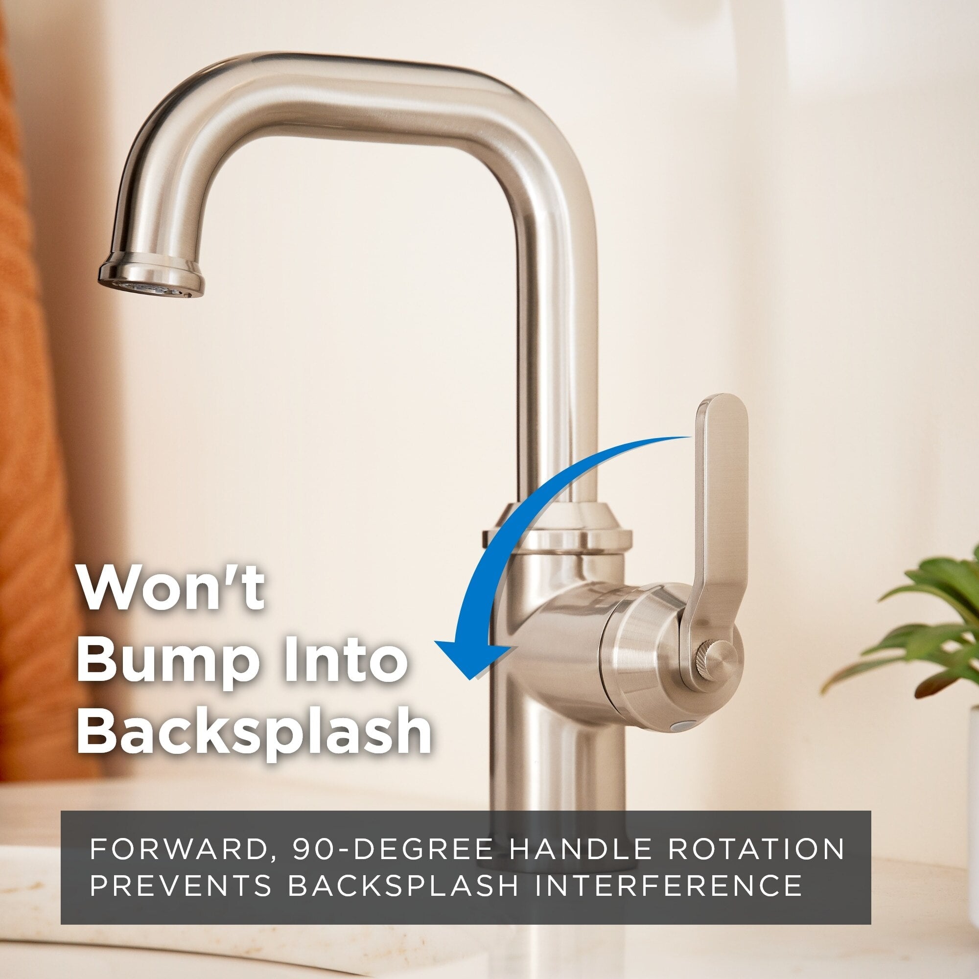 Kinzie® Single Handle Bathroom Faucet with Metal Touch-Down Drain