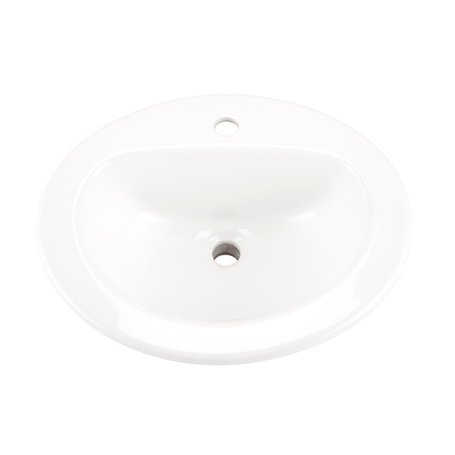 Maxwell® Oval Single Hole Self-Rimming Bathroom Sink