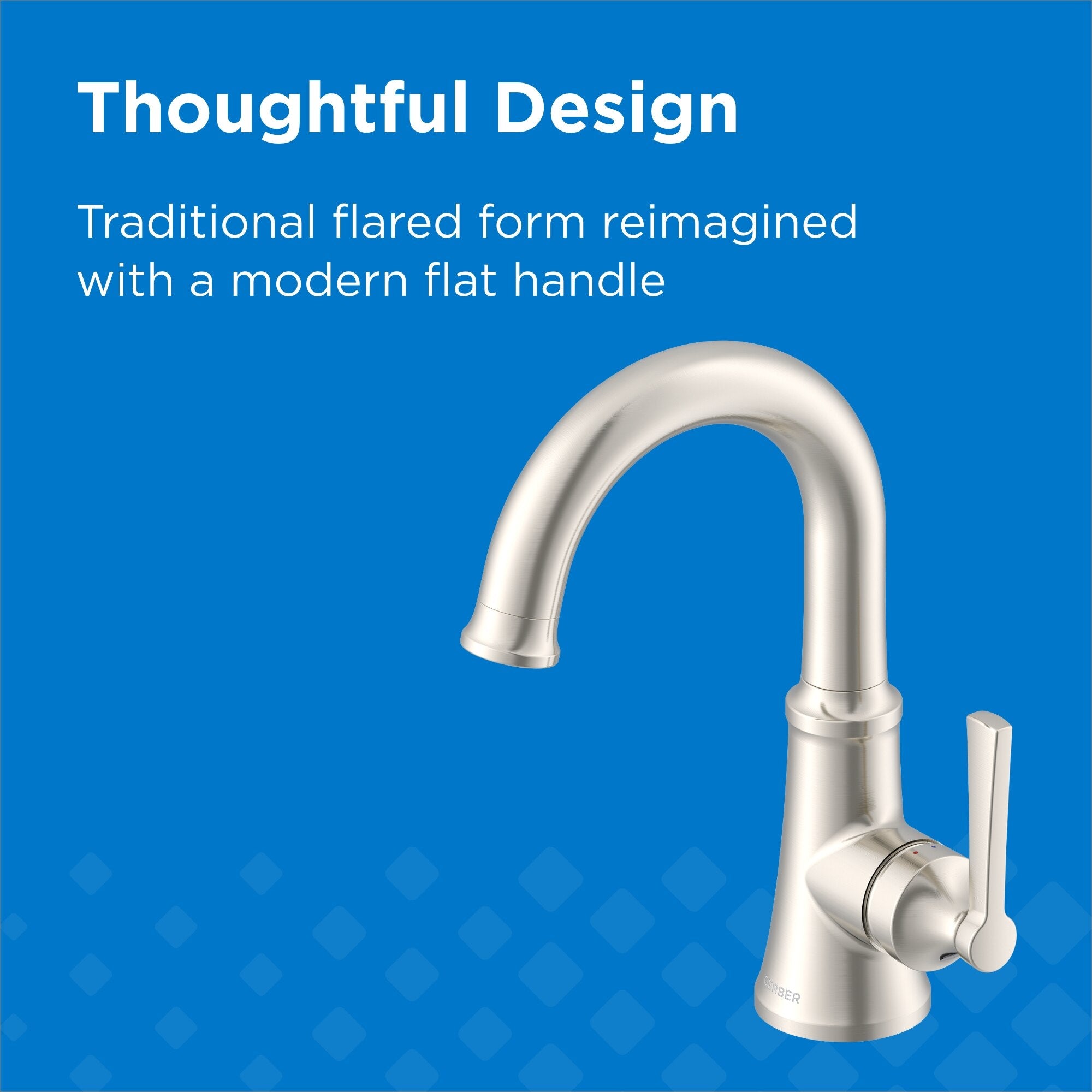Gerber Northerly™ Single Handle Side Control Bathroom Faucet with 50/50 Touch-Down Drain