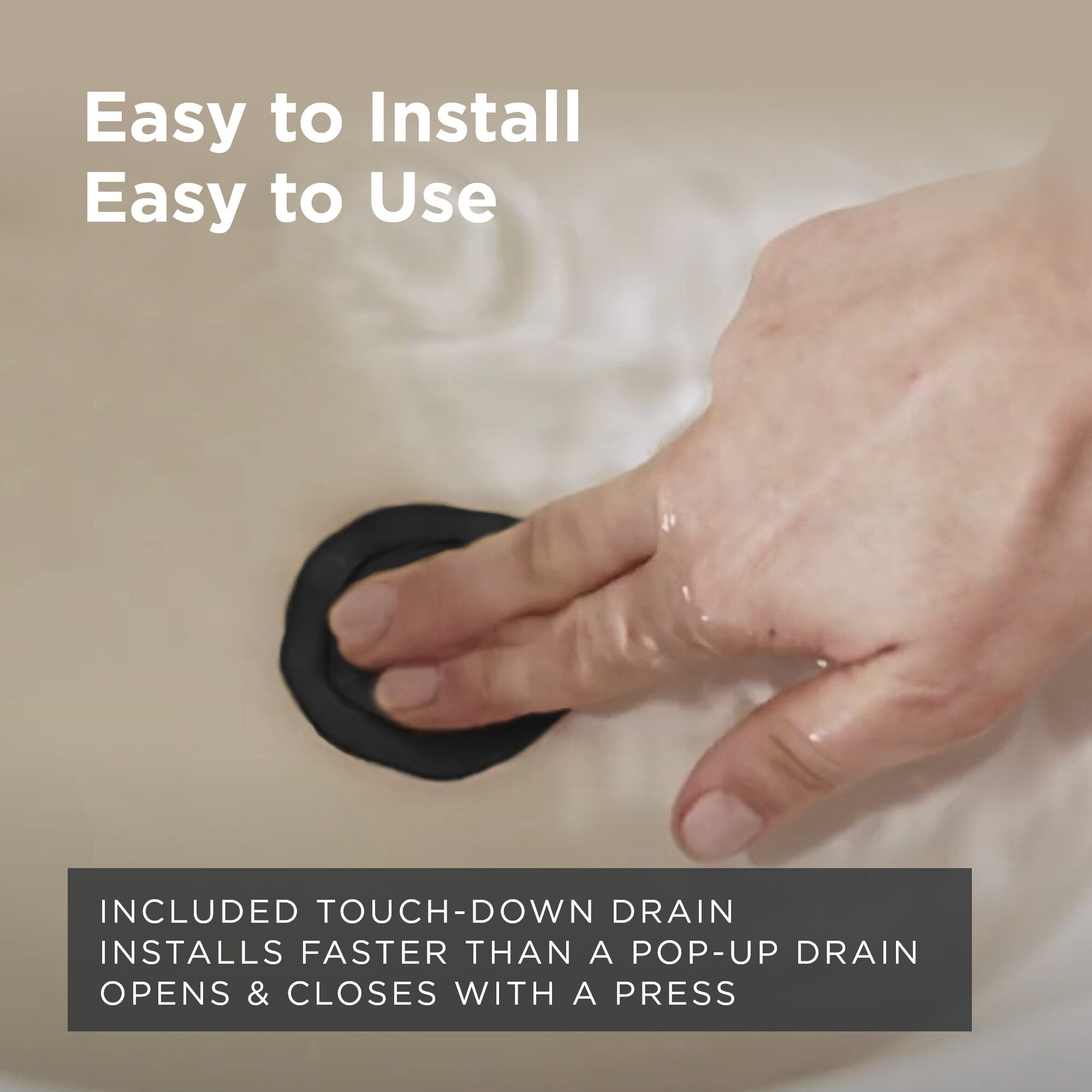 Kinzie® Single Handle Bathroom Faucet with Metal Touch-Down Drain