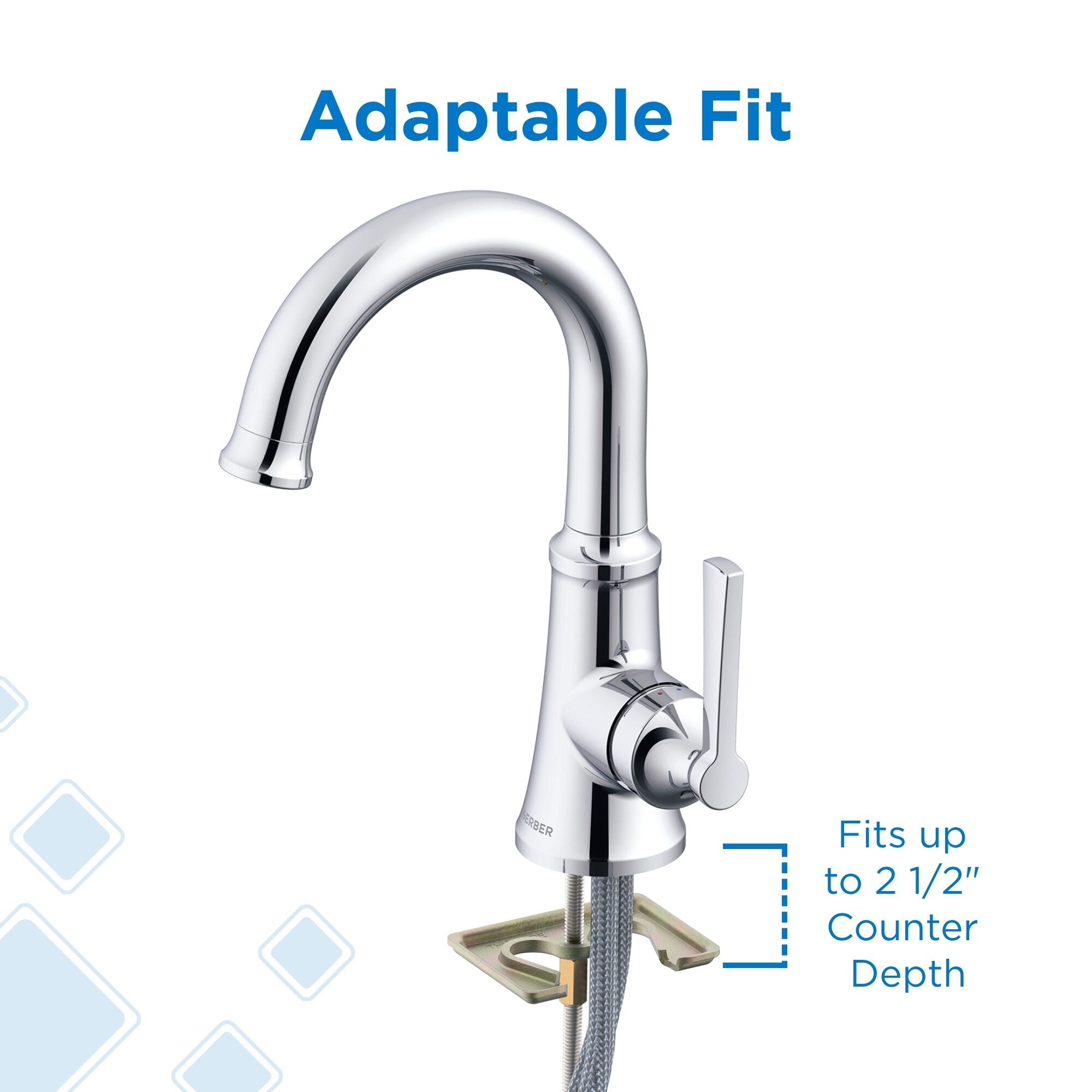 Gerber Northerly™ Single Handle Side Control Bathroom Faucet with 50/50 Touch-Down Drain