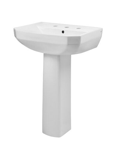 Viper® 8" Centers Petite Pedestal Bathroom Sink