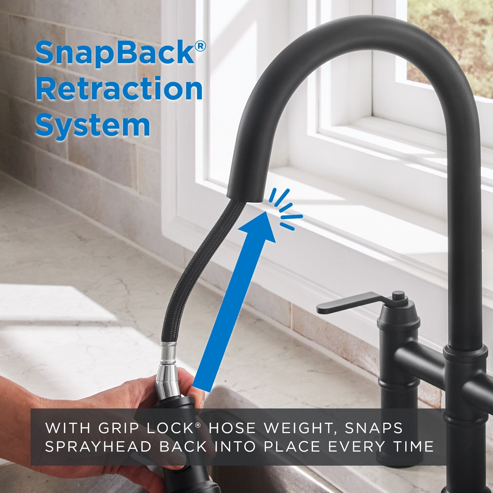 Kinzie® Two Handle Pull Down Bridge Kitchen Faucet