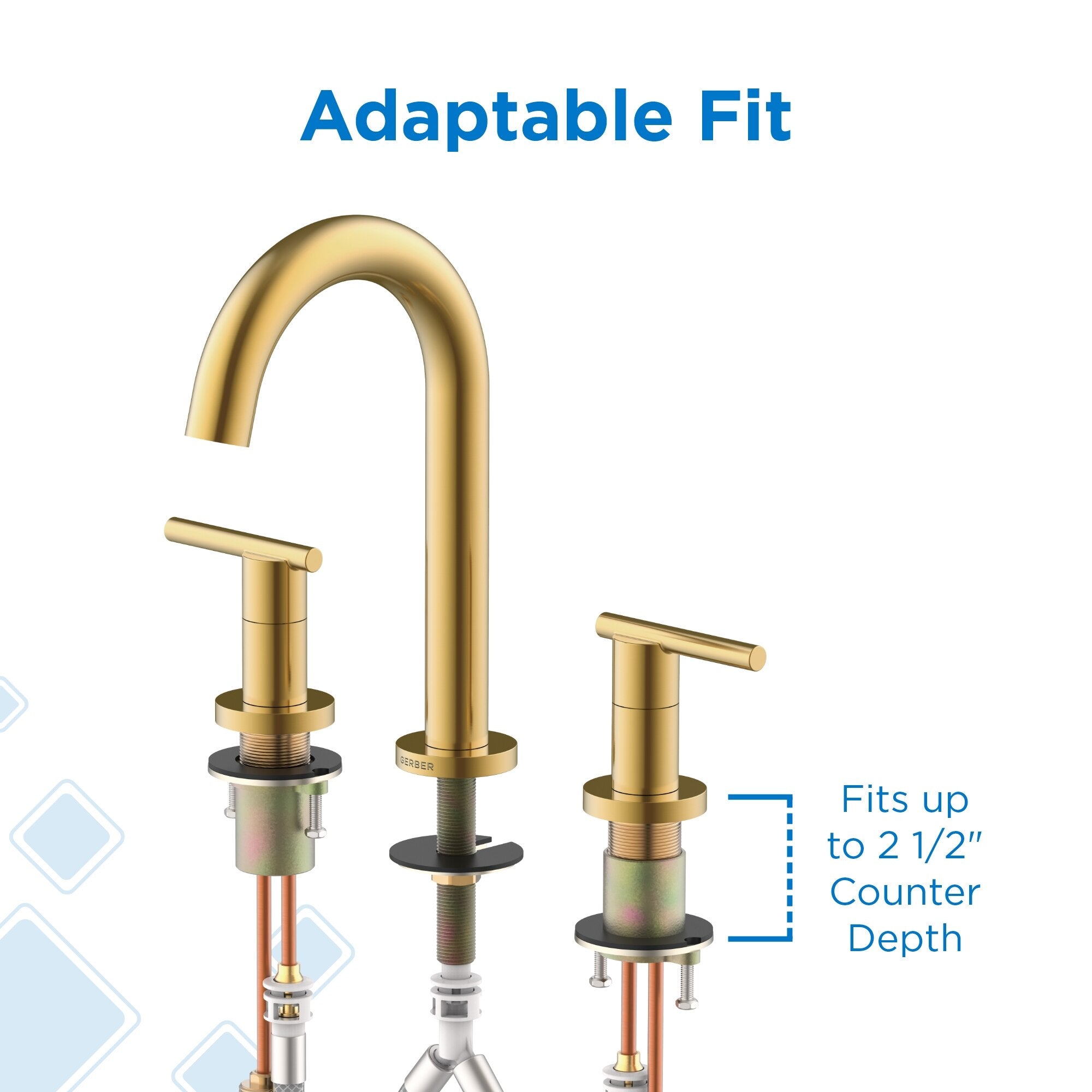 Parma® Two Handle Widespread Bathroom Faucet with Metal Touch-Down Drain