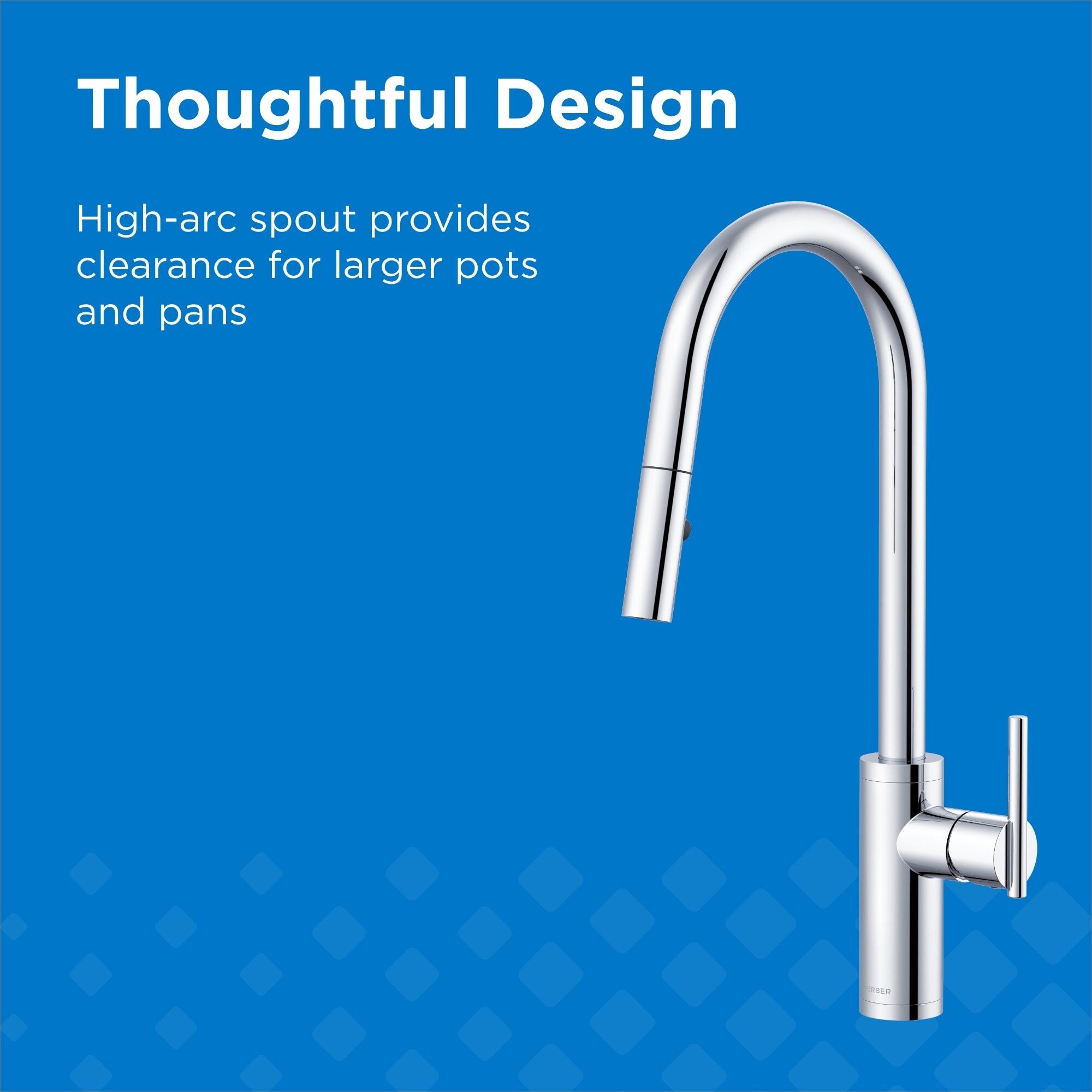 Parma® Cafe Single Handle Pull-Down Kitchen Faucet, 1.75 gpm,