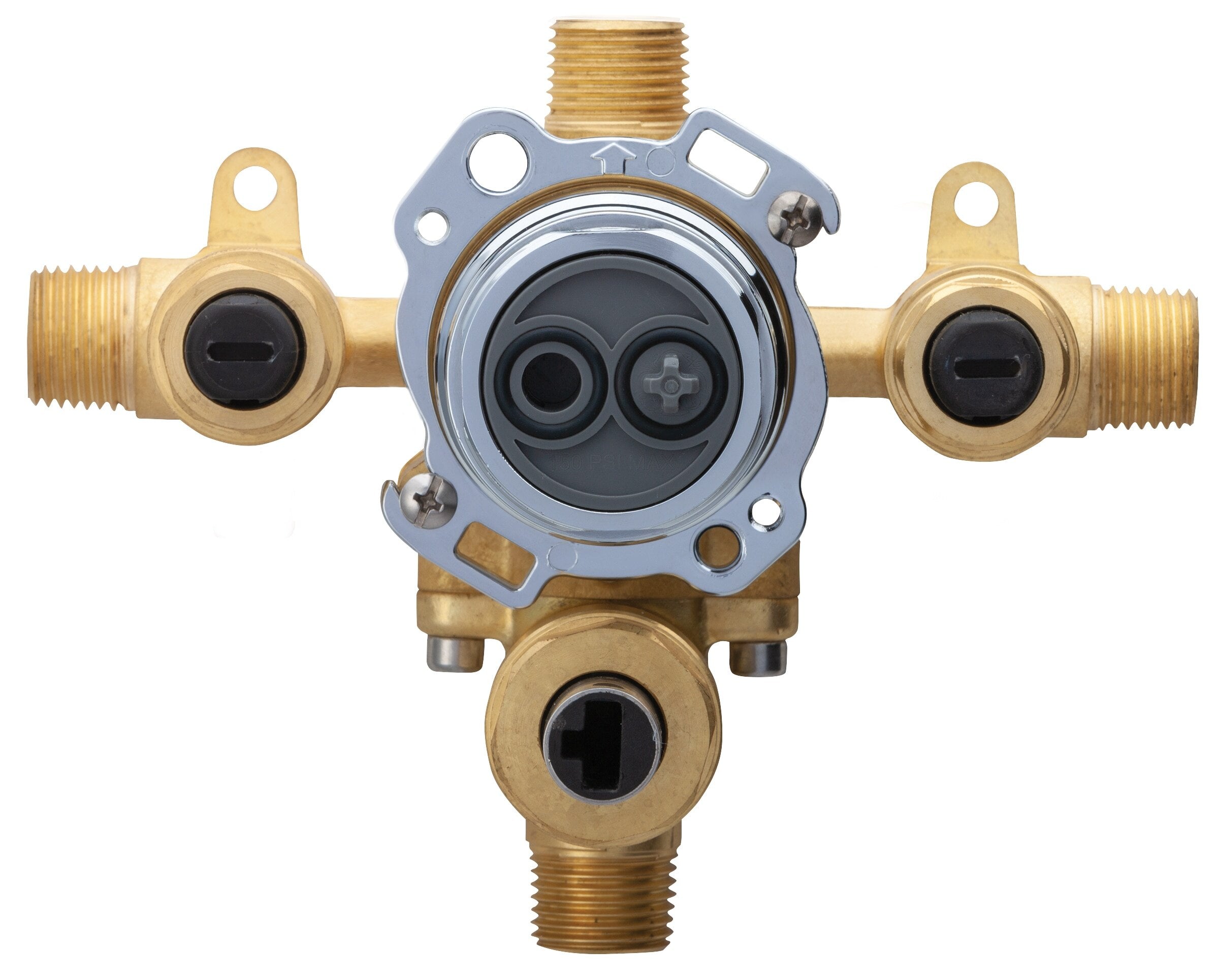 Treysta® Tub & Shower Valve w/ Diverter- Horizontal Inputs WITH Stops- IPS/Sweat