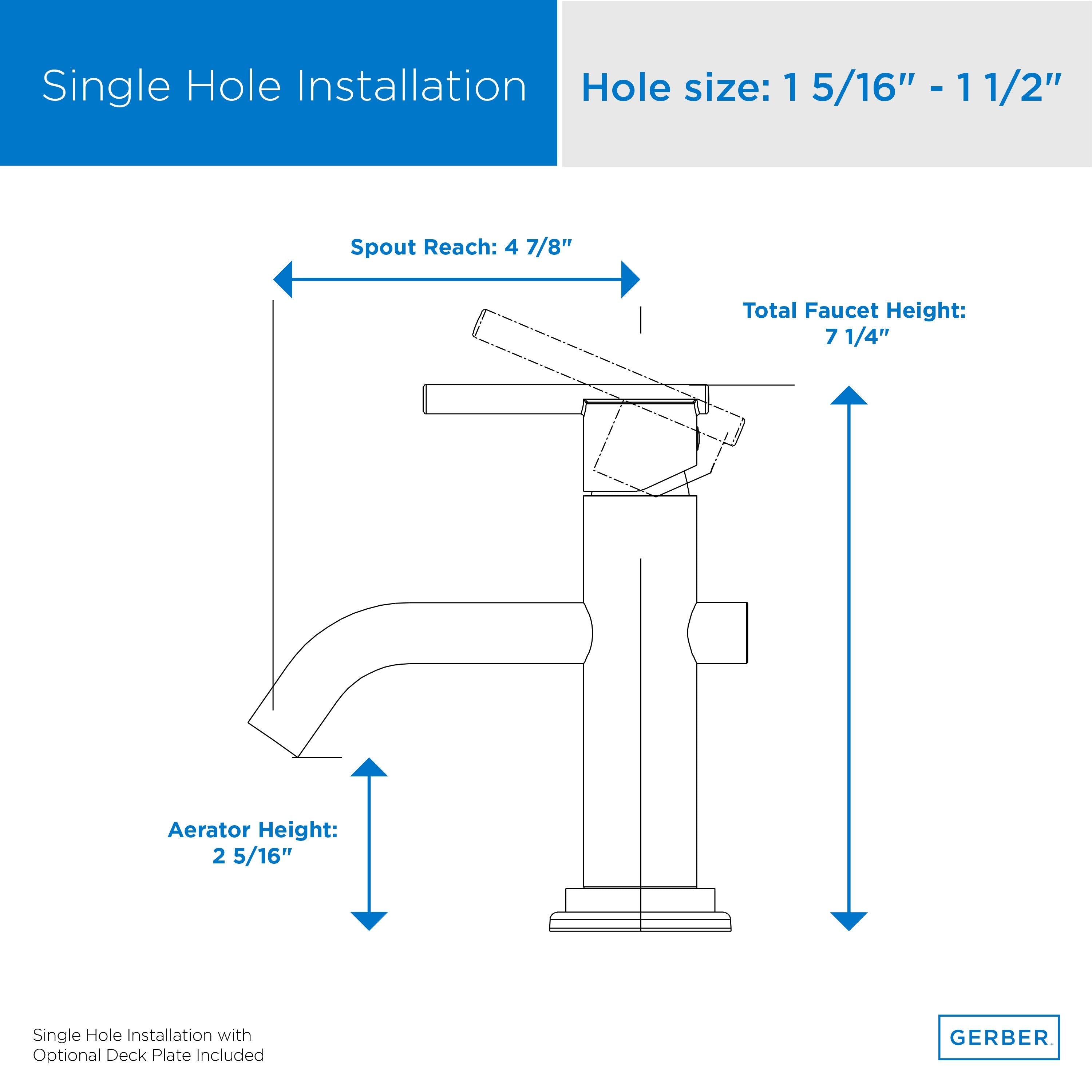 Parma® Single Handle Bathroom Sink Faucet