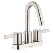 Amalfi™ Two Handle Centerset Bathroom Faucet with 50/50 Touch-Down Drain