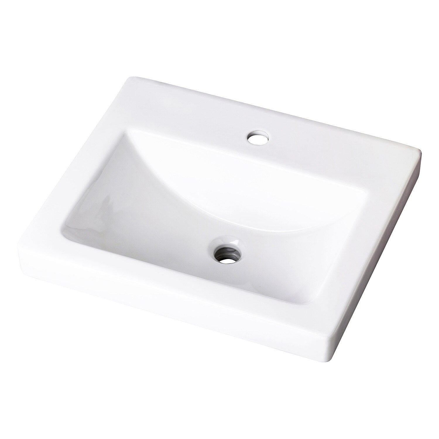 Gerber Wicker Park™ Rectangular Single Hole Above Counter Bathroom Sink