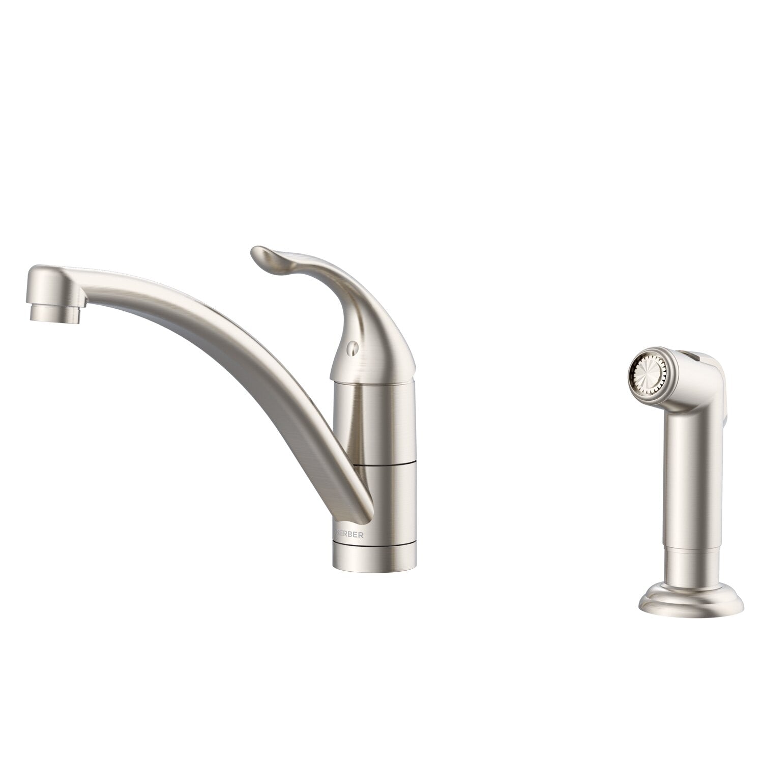 Viper™ Single Handle Kitchen Faucet w/ Spray &  Deck Plate  Aeration/ Spray