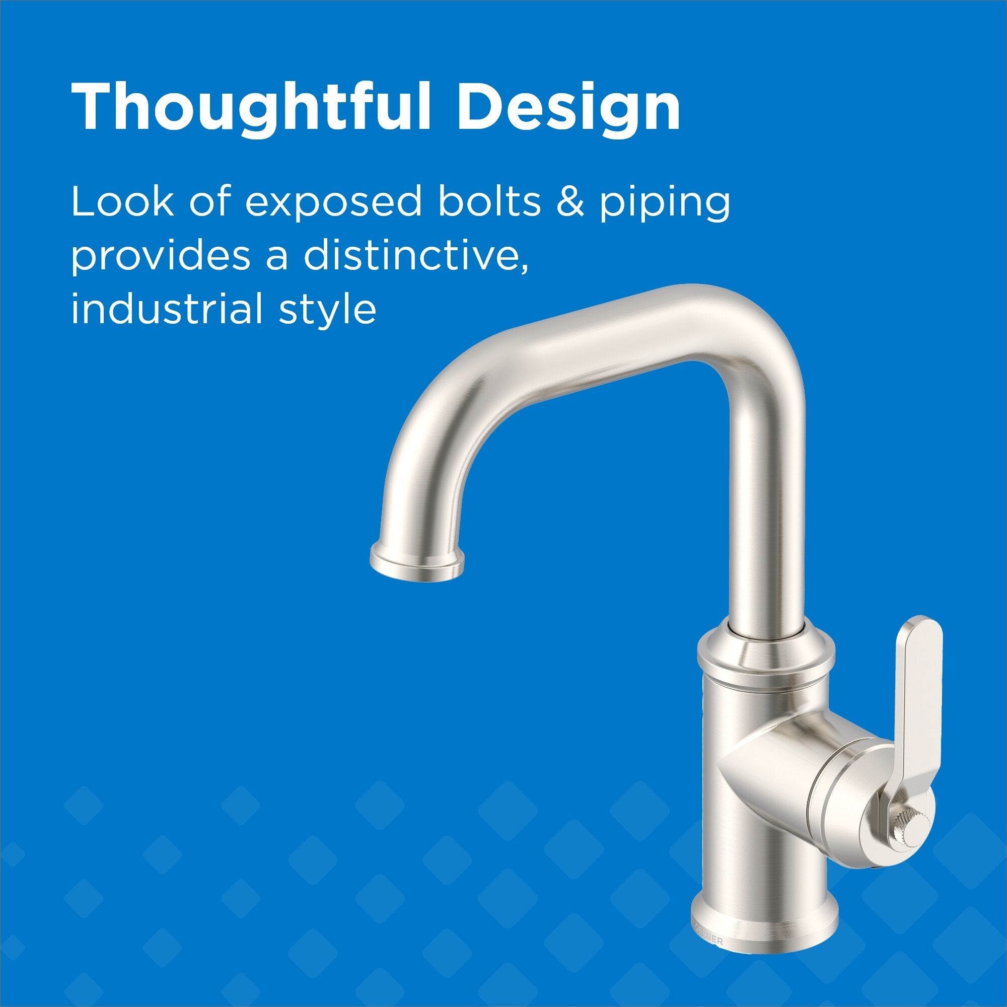 Kinzie® Single Handle Bathroom Faucet with Metal Touch-Down Drain