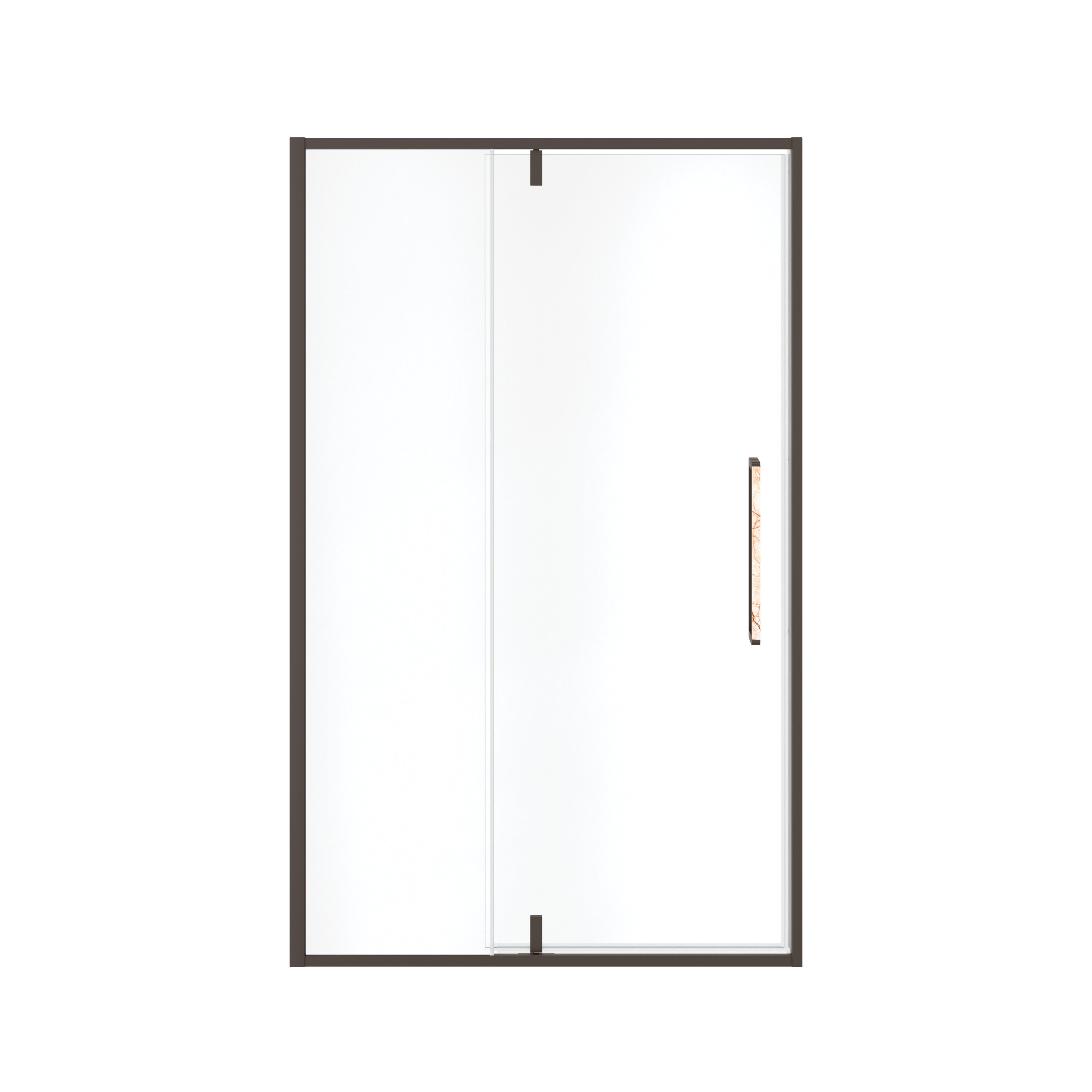 Maax Uptown 45-47 x 76 in. 8 mm Pivot Shower Door for Alcove Installation with Clear glass