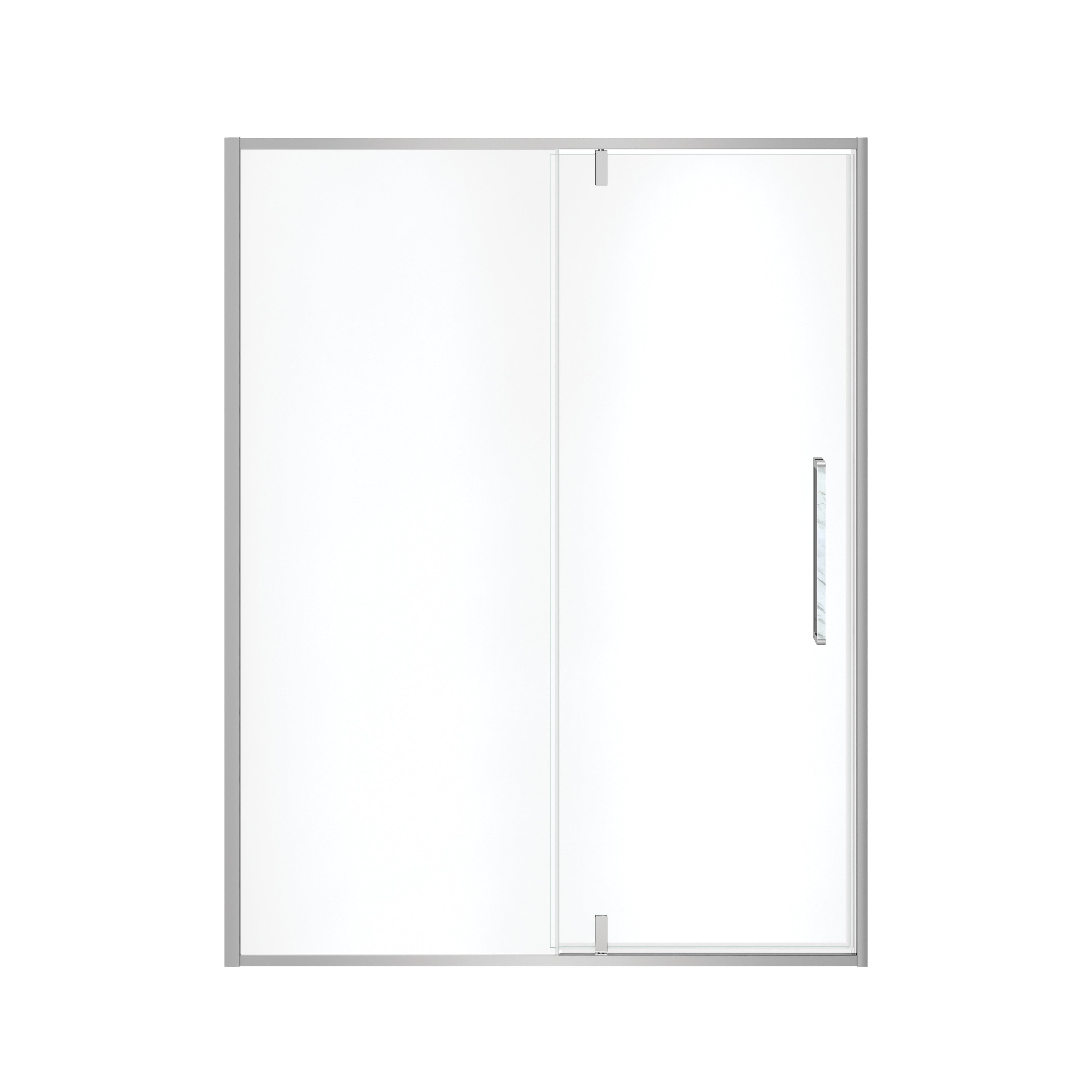 Maax Uptown 57-59 x 76 in. 8 mm Pivot Shower Door for Alcove Installation with Clear glass