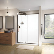Maax Uptown 57-59 x 76 in. 8 mm Pivot Shower Door for Alcove Installation with Clear glass