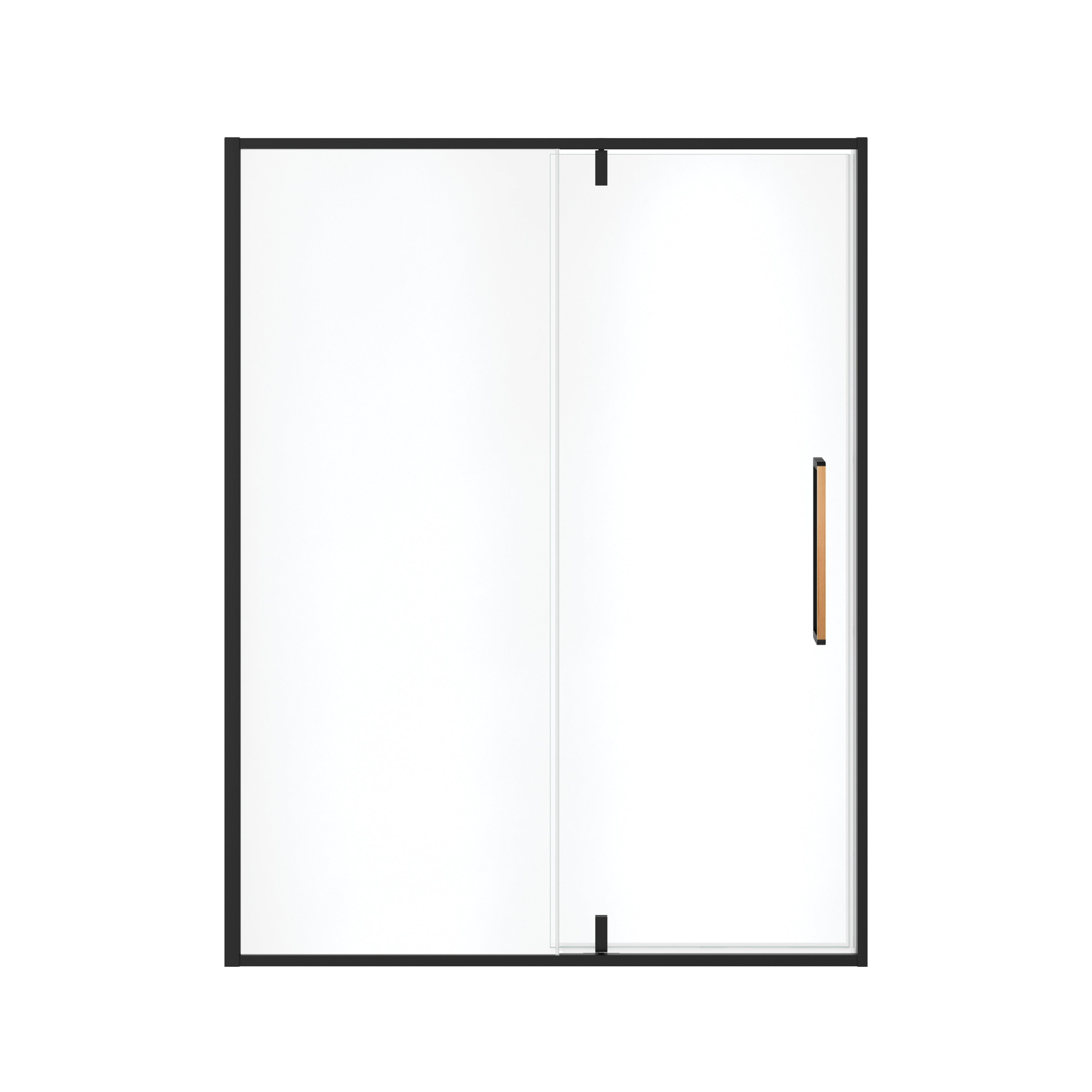 Maax Uptown 57-59 x 76 in. 8 mm Pivot Shower Door for Alcove Installation with Clear glass