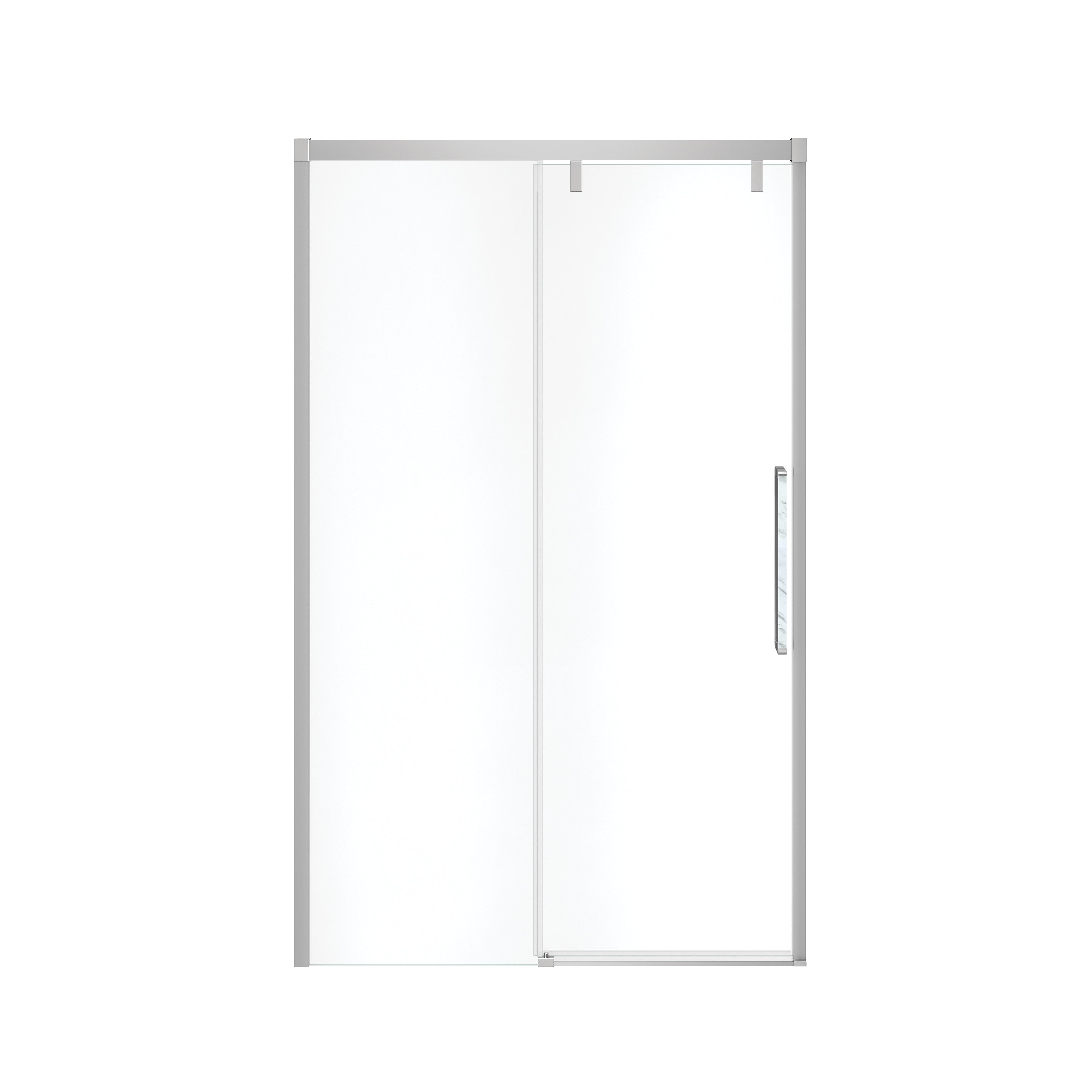 Maax Uptown 44-47 x 76 in. 8 mm Sliding Shower Door for Alcove Installation with Clear glass