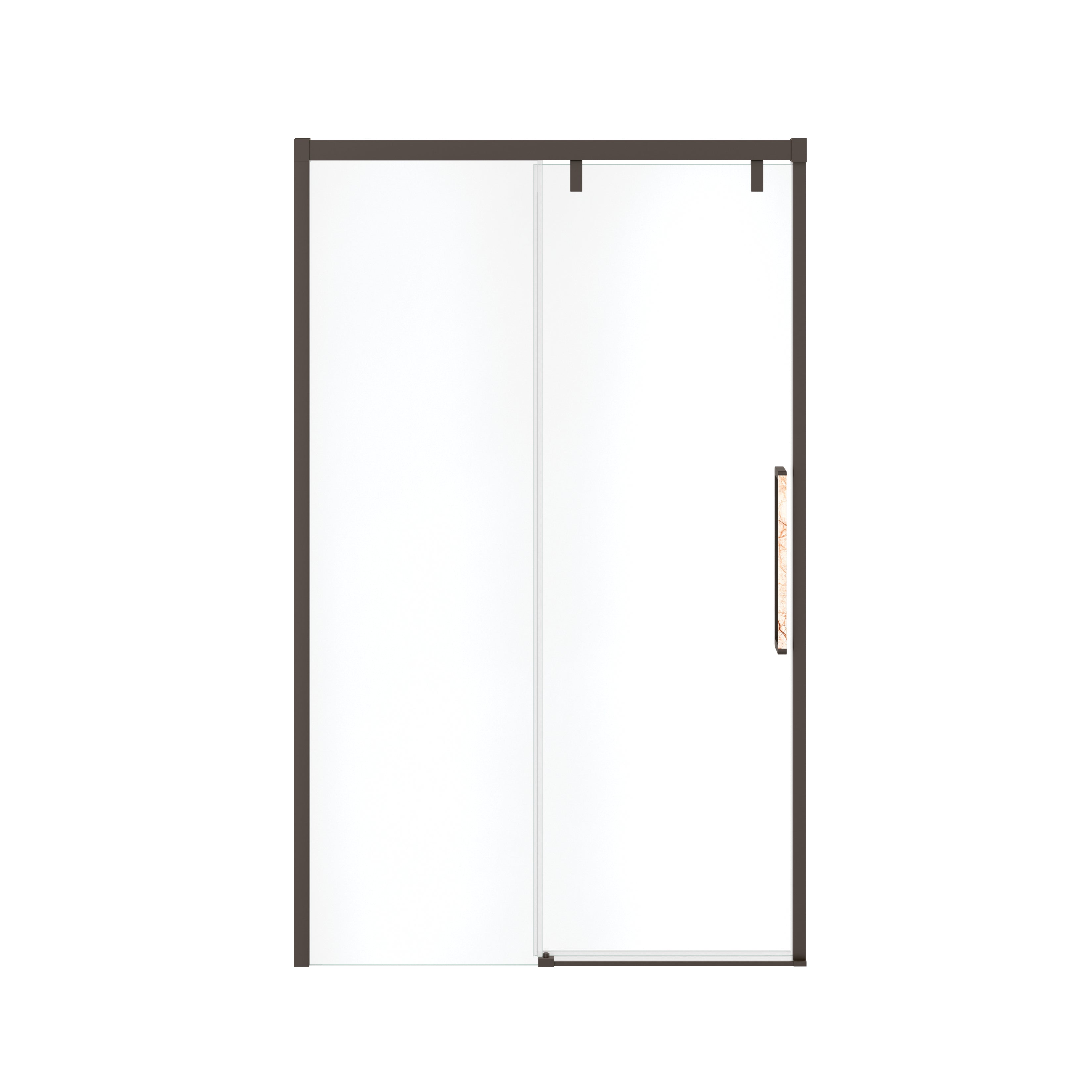 Maax Uptown 44-47 x 76 in. 8 mm Sliding Shower Door for Alcove Installation with Clear glass