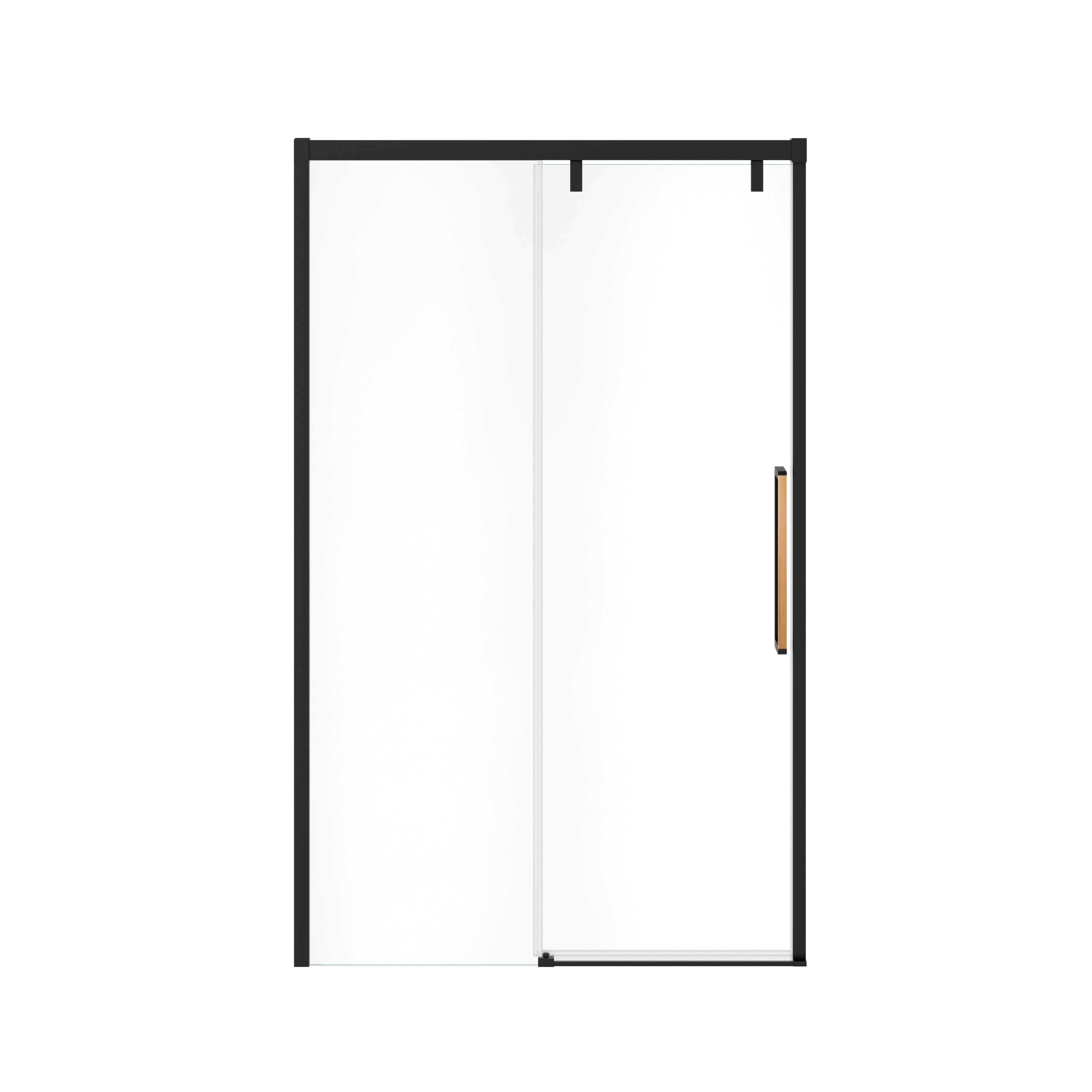 Maax Uptown 44-47 x 76 in. 8 mm Sliding Shower Door for Alcove Installation with Clear glass