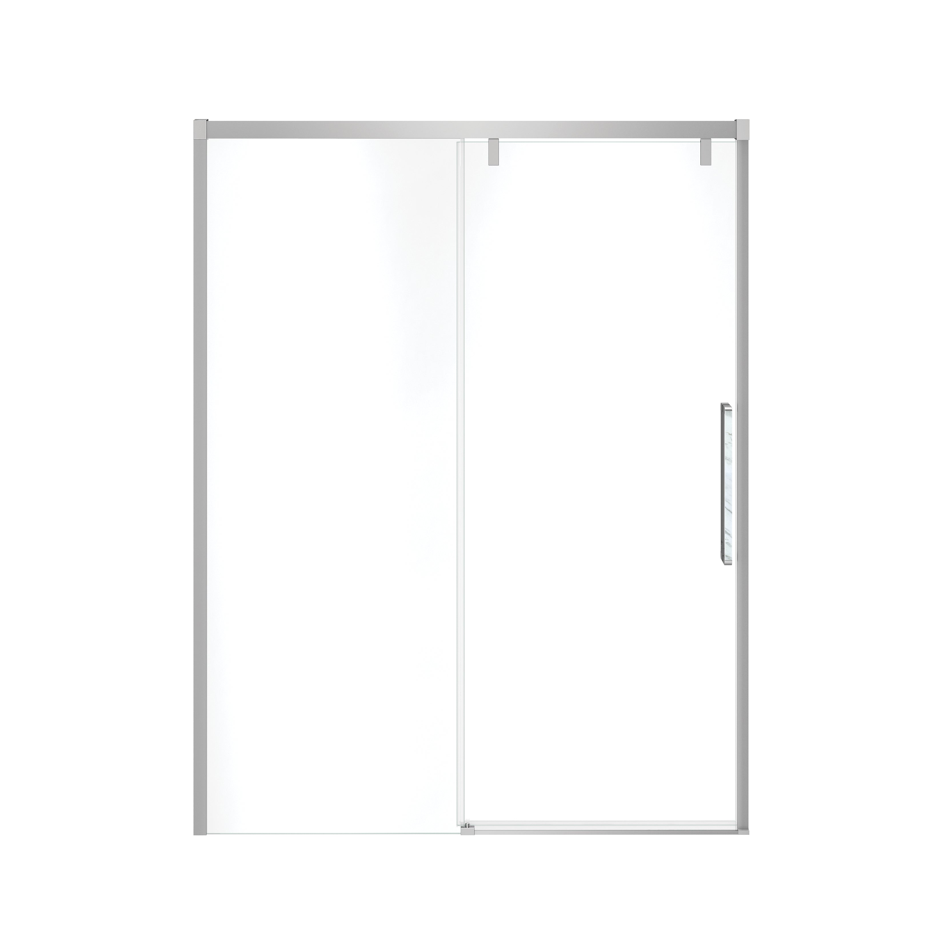 Maax Uptown 56-59 x 76 in. 8 mm Sliding Shower Door for Alcove Installation with Clear glass