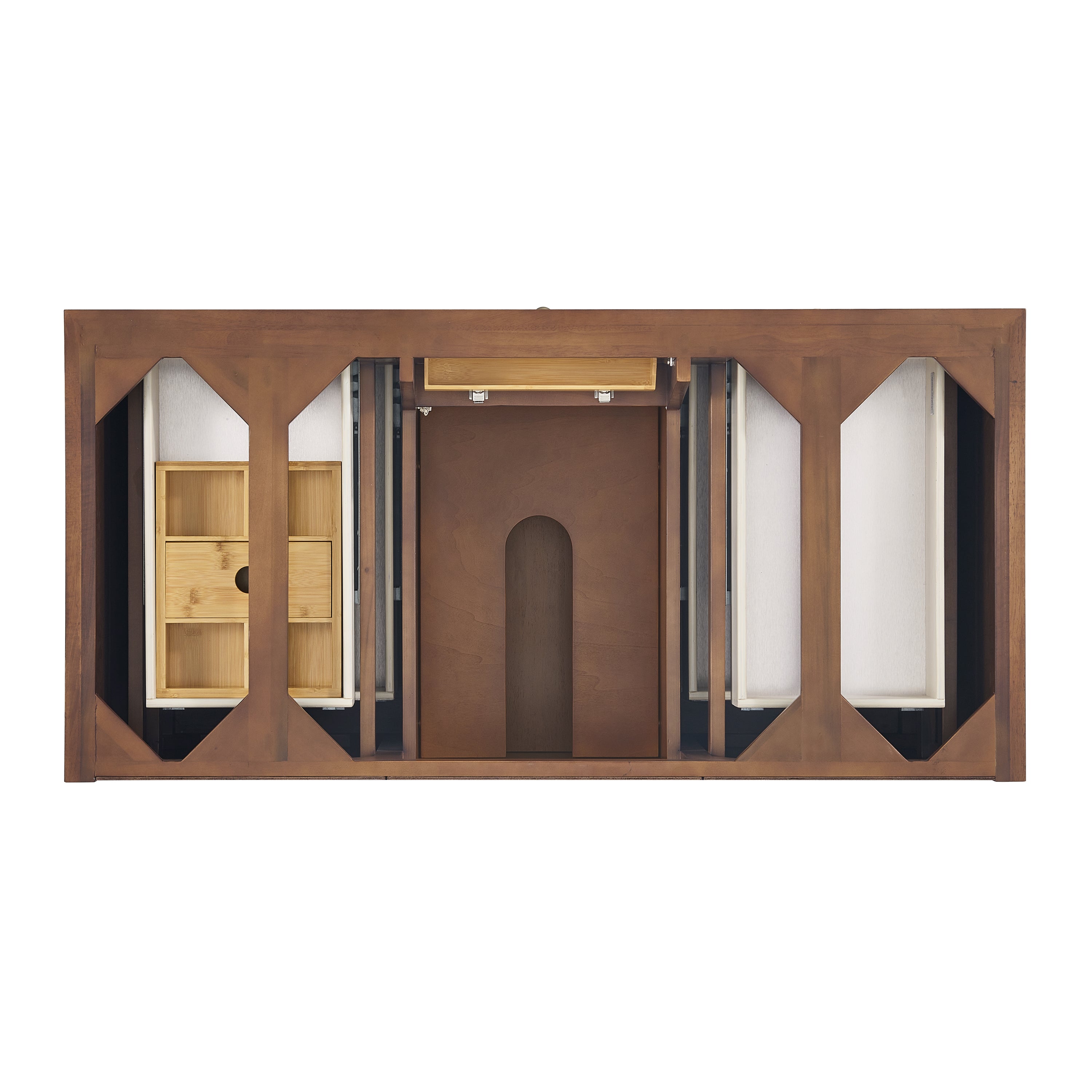 James Martin Lorelai 48" Single Vanity in Mid-Century Walnut with 3cm Countertop