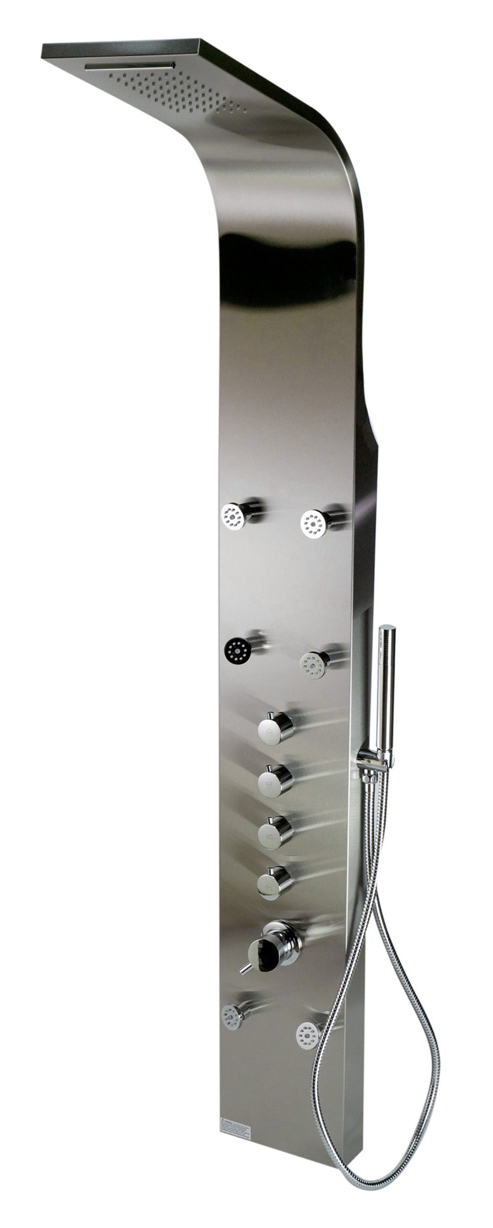 ALFI brand  ABSP40 Stainless Steel Shower Panel with 6 Body Sprays