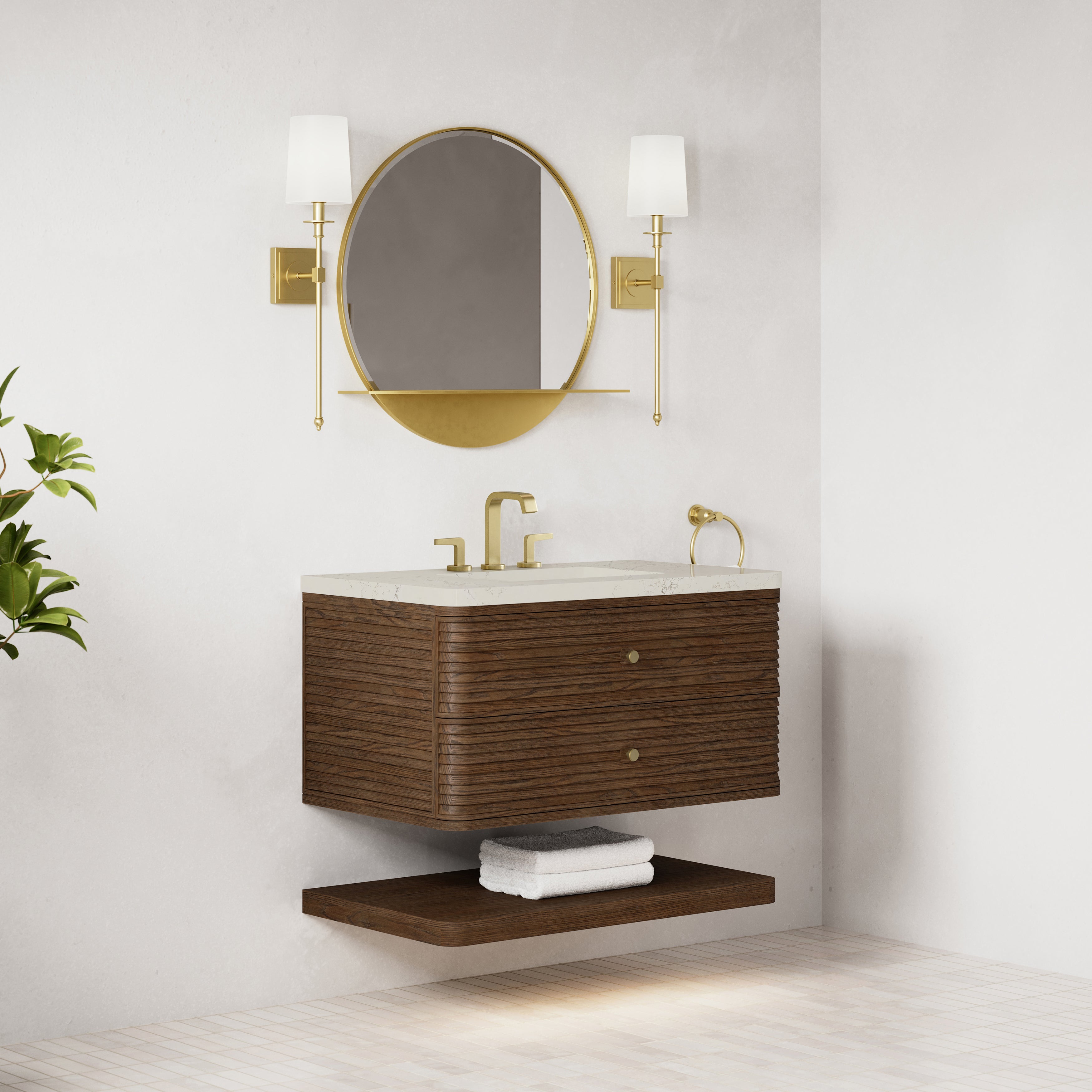 James Martin Allamari 36" Single Vanity in Sable with 3cm Countertop