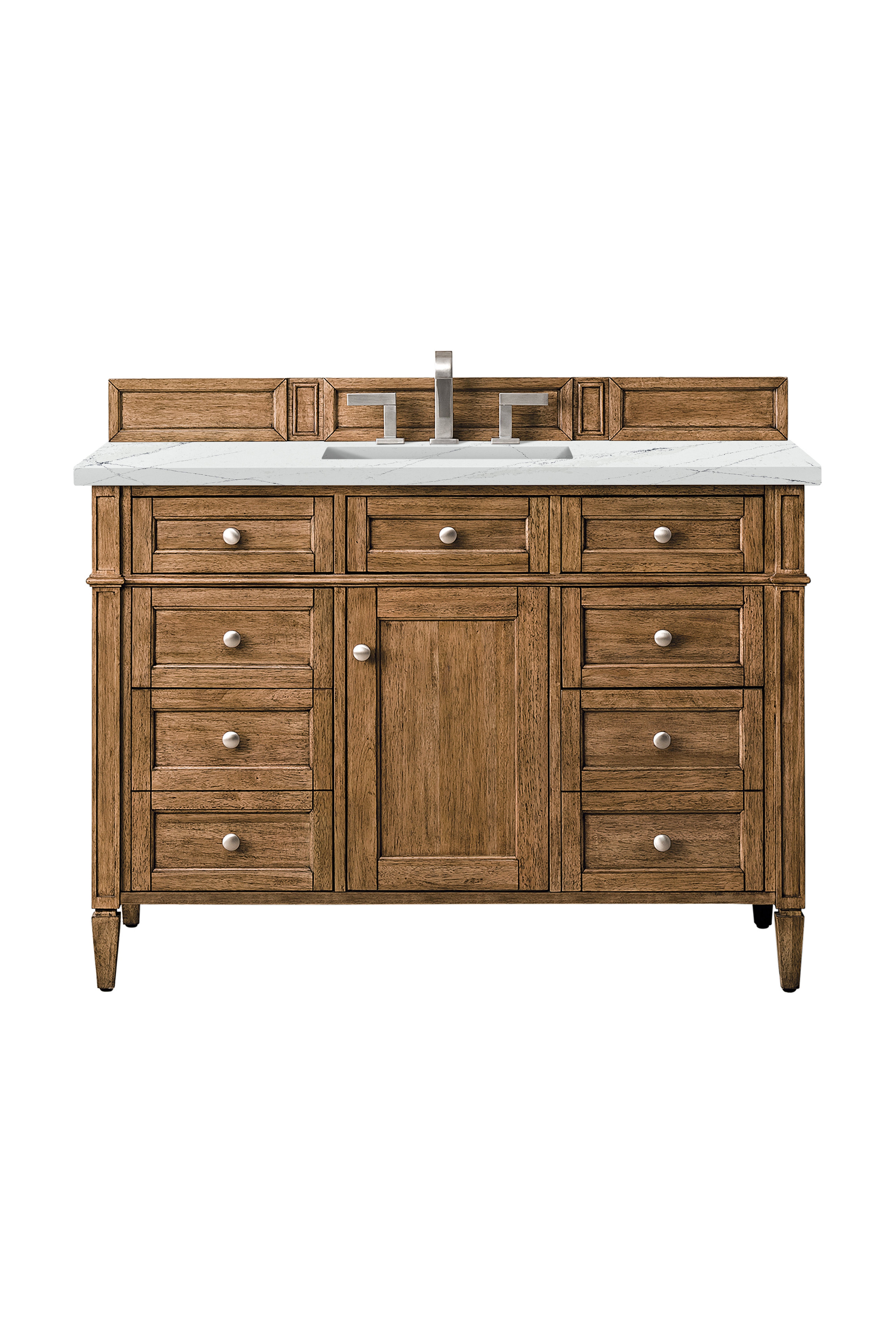 James Martin Brittany 48" Single Vanity in Saddle Brown with with 3cm Countertop