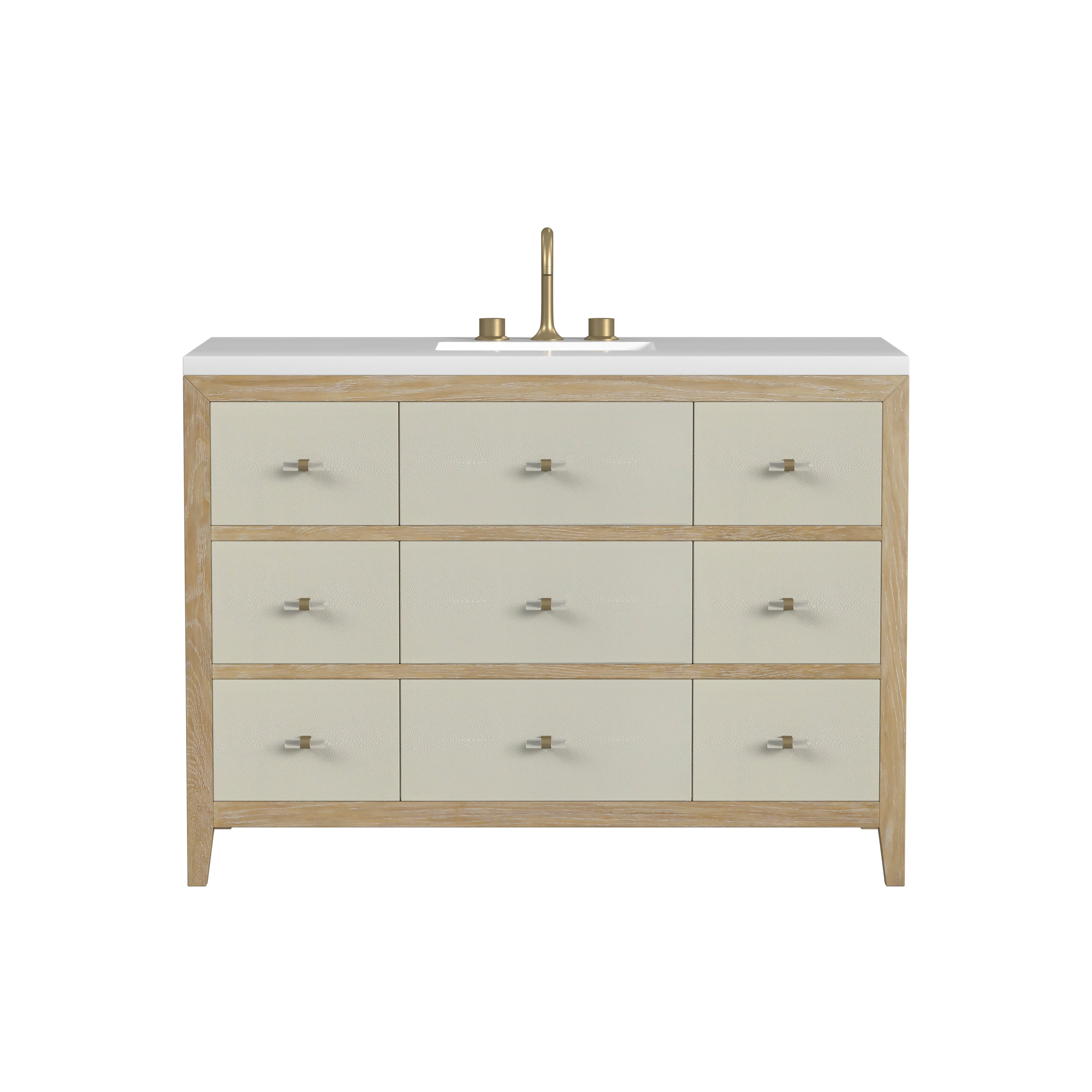 James Martin Celeste 48" Single Vanity in Sunwashed Oak with 3cm Countertop