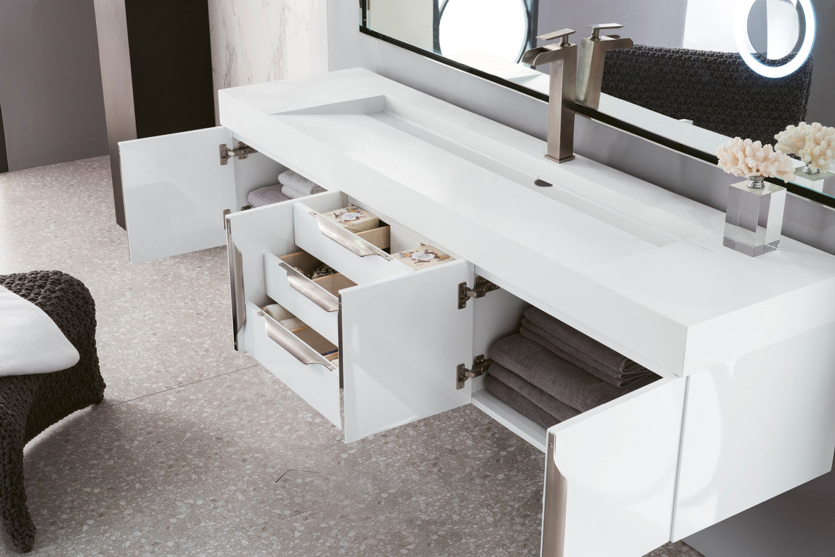 Columbia 72" Single Wall Mount Vanity Cabinet