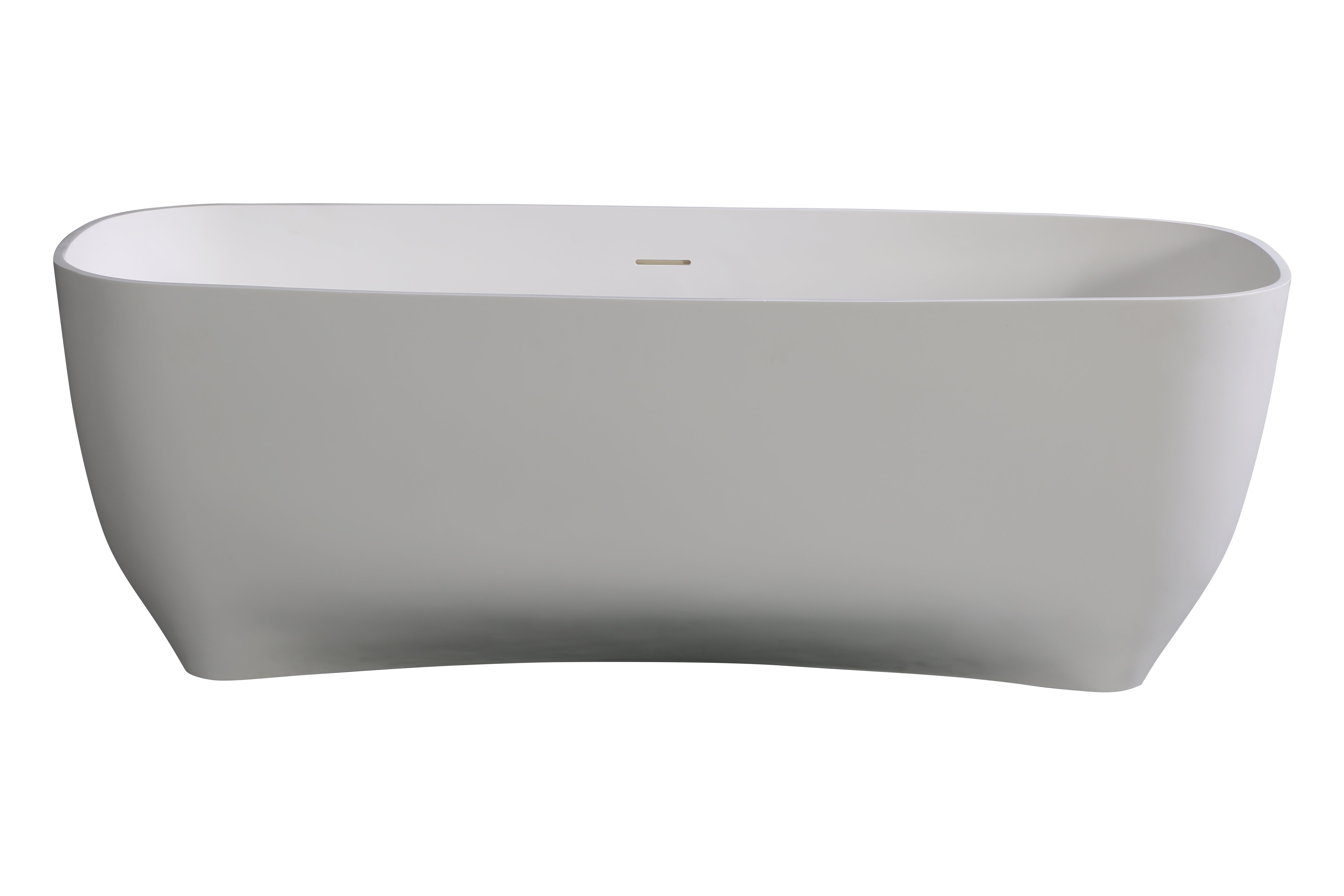 ALFI brand  AB9980 67" White Matte Solid Surface Resin Bathtub