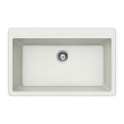 Houzer Cassiano 33 inch Granite Composite Topmount Single Bowl Kitchen Sink, V-100