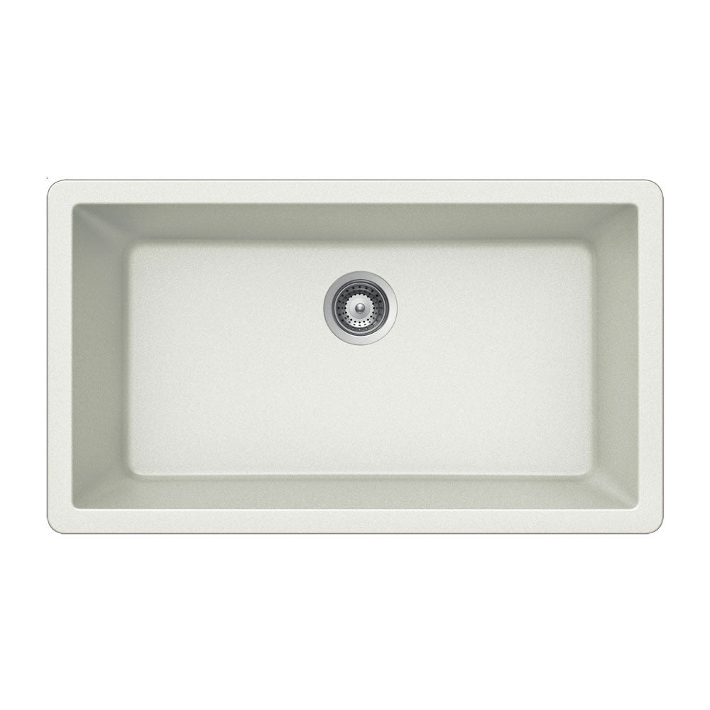 Houzer Cassiano 33 inch Granite Composite Undermount Single Bowl Kitchen Sink - V-100U