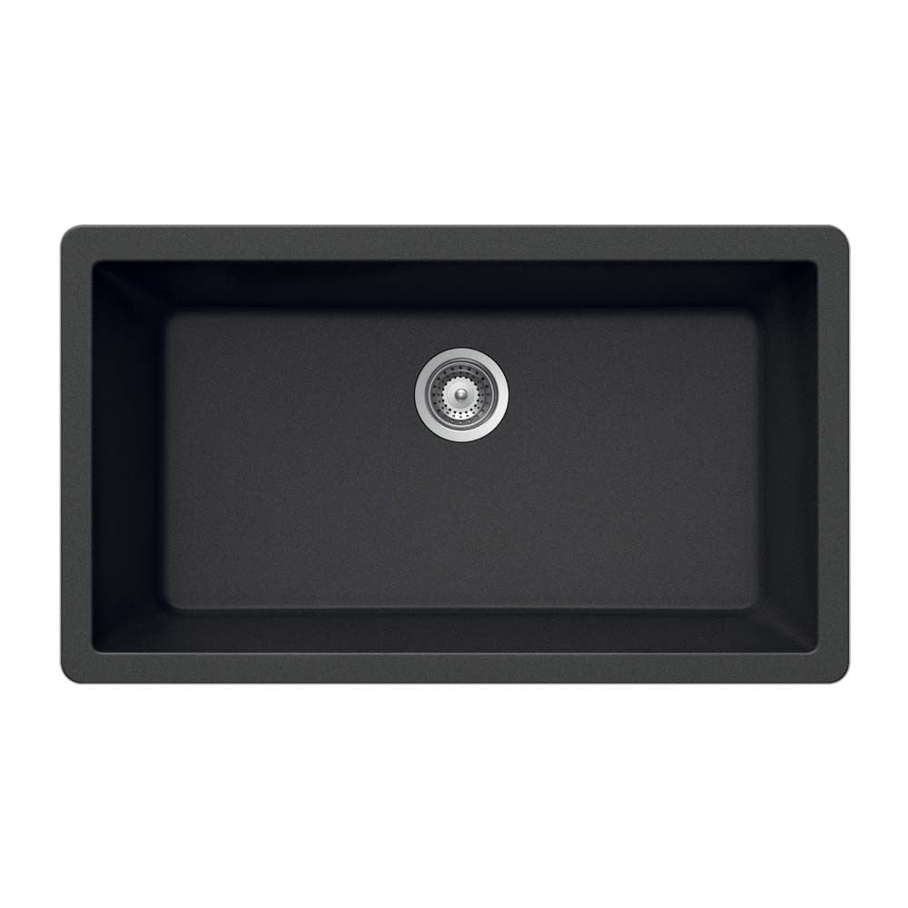 Houzer Cassiano 33 inch Granite Composite Undermount Single Bowl Kitchen Sink - V-100U