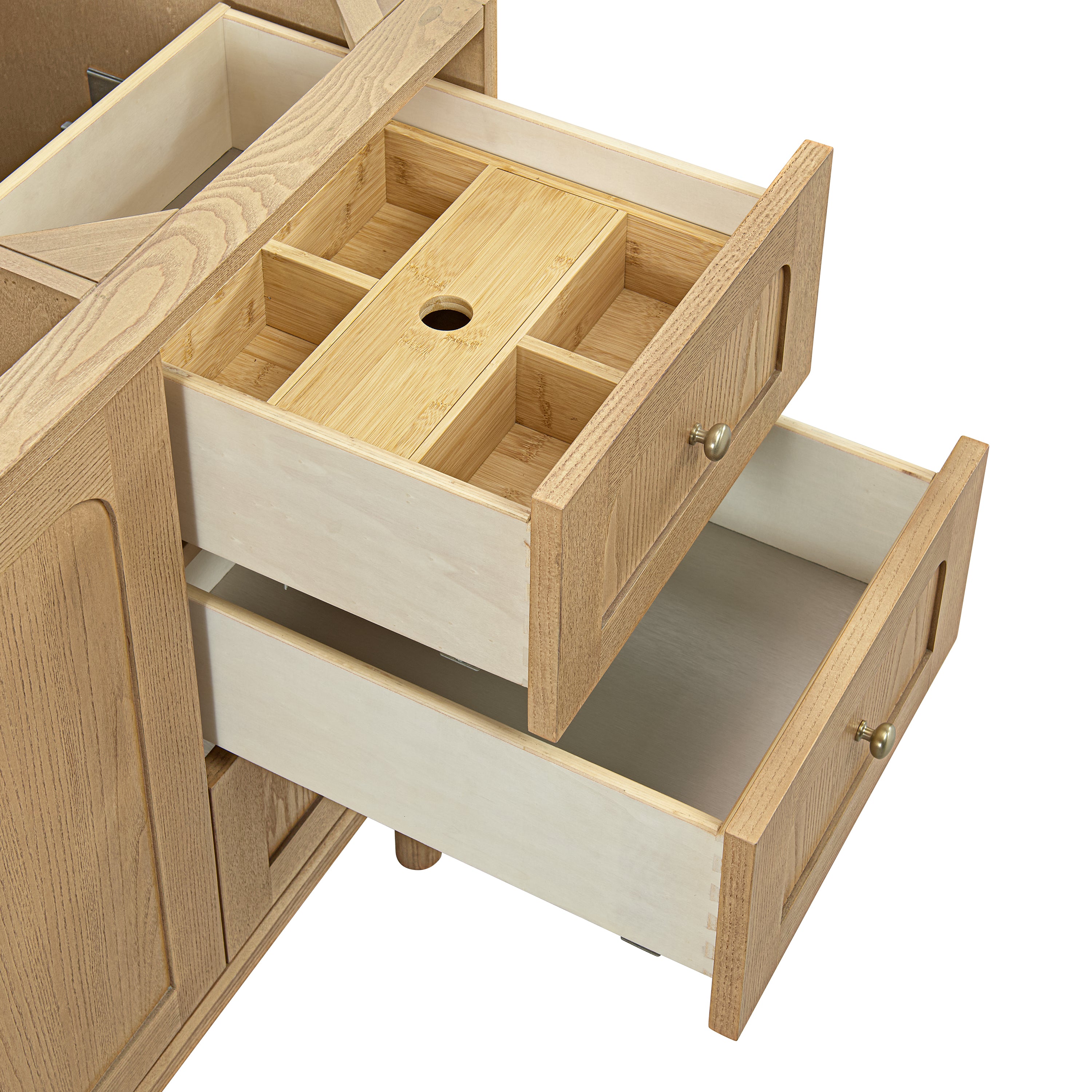 James Martin Laurent 60" Single Vanity in Light Natural Oak with 3cm Countertop