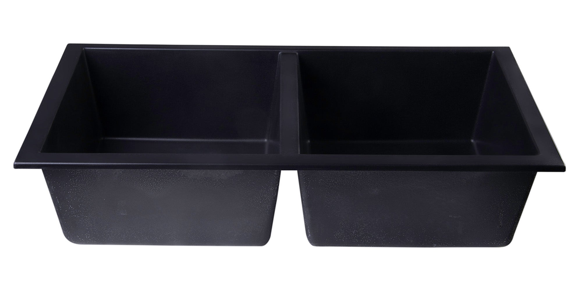 ALFI brand AB3420UM 34" Undermount Double Bowl Granite Composite Kitchen Sink