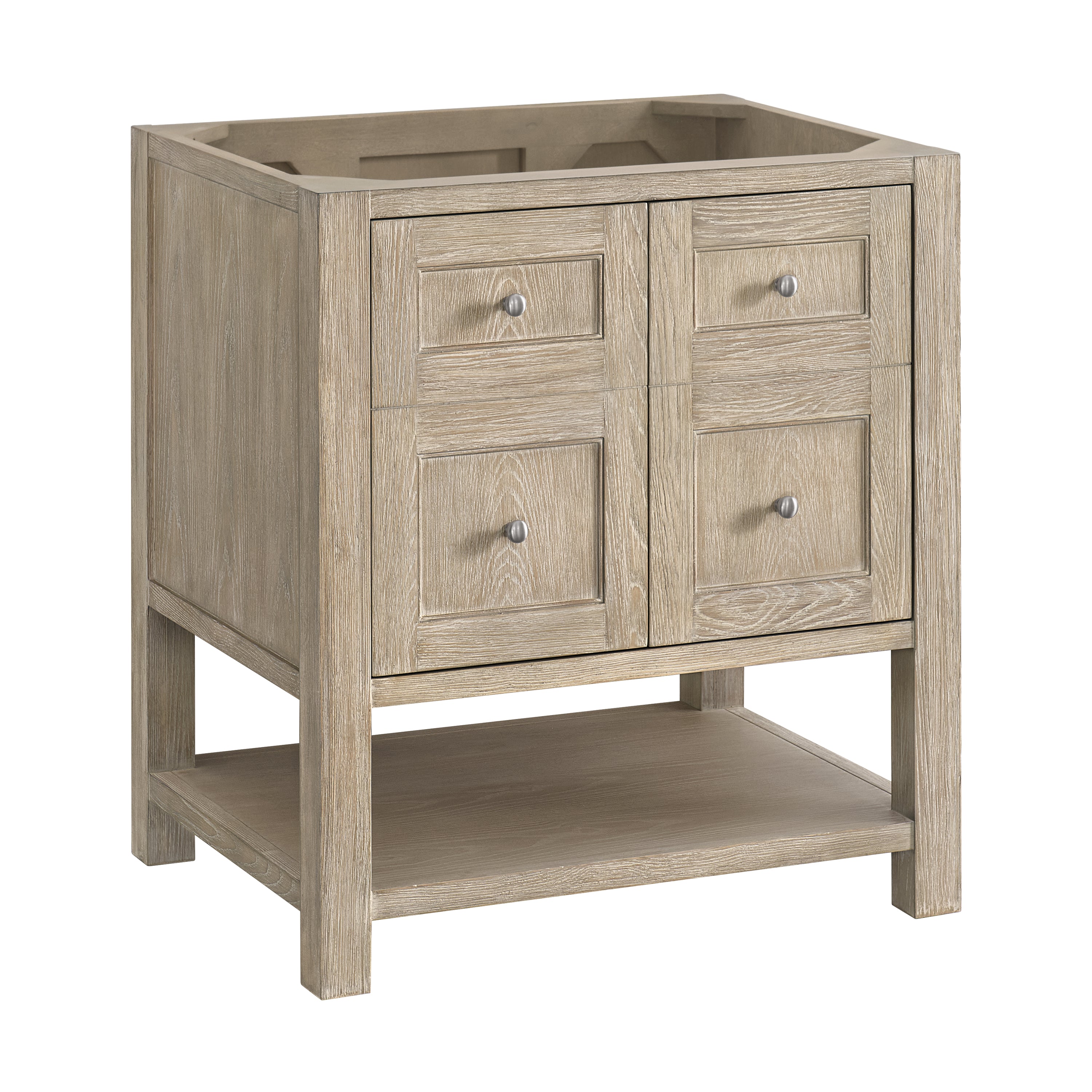 James Martin Breckenridge 30" Single Vanity in Whitewashed Oak with 3cm Countertop