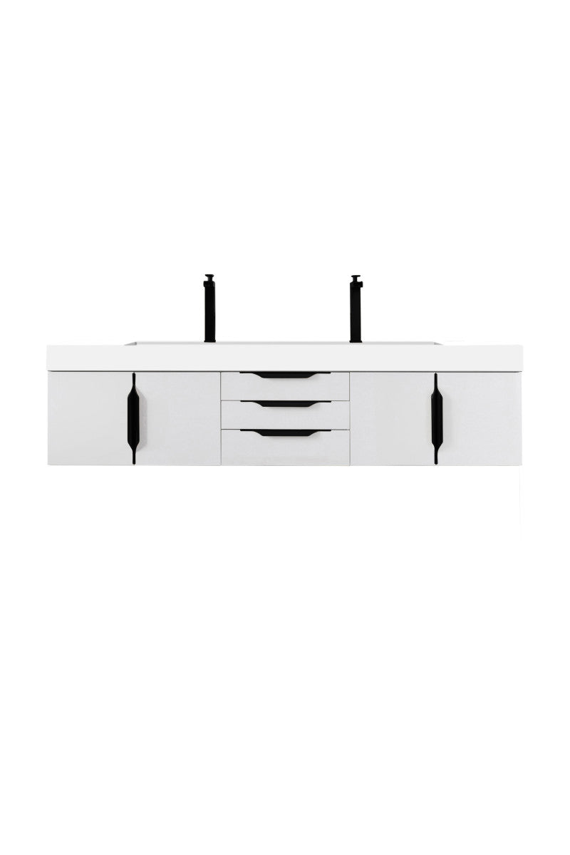 Columbia 72" Double Wall Mount Vanity Cabinet
